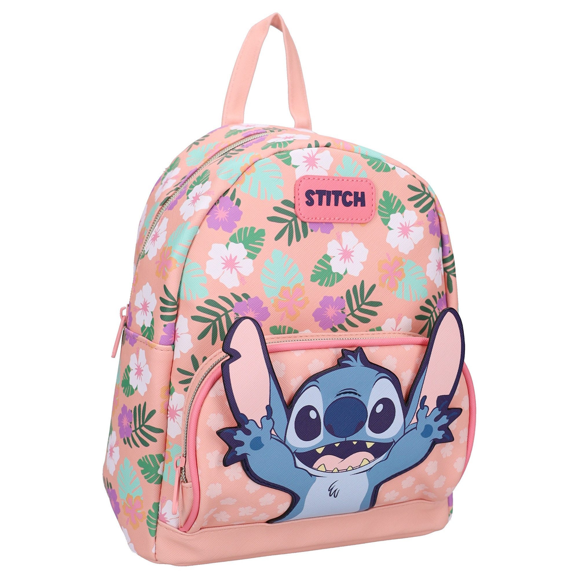Disney Kinderrucksack Stitch Kinder Rucksack Carry The Cuteness mit großem Hauptfach