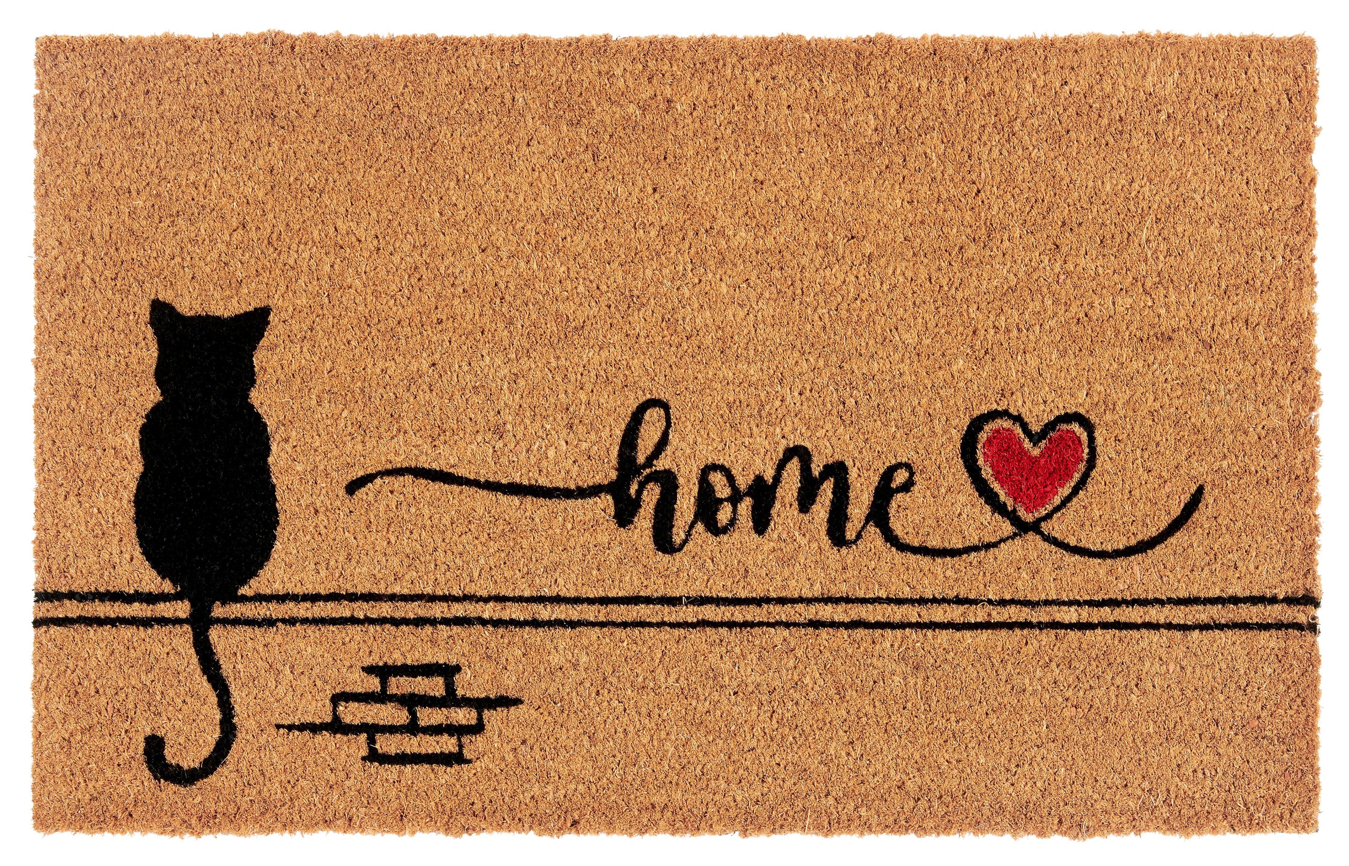 HANSE Home Fußmatte Kokos Cat Home, günstig online kaufen
