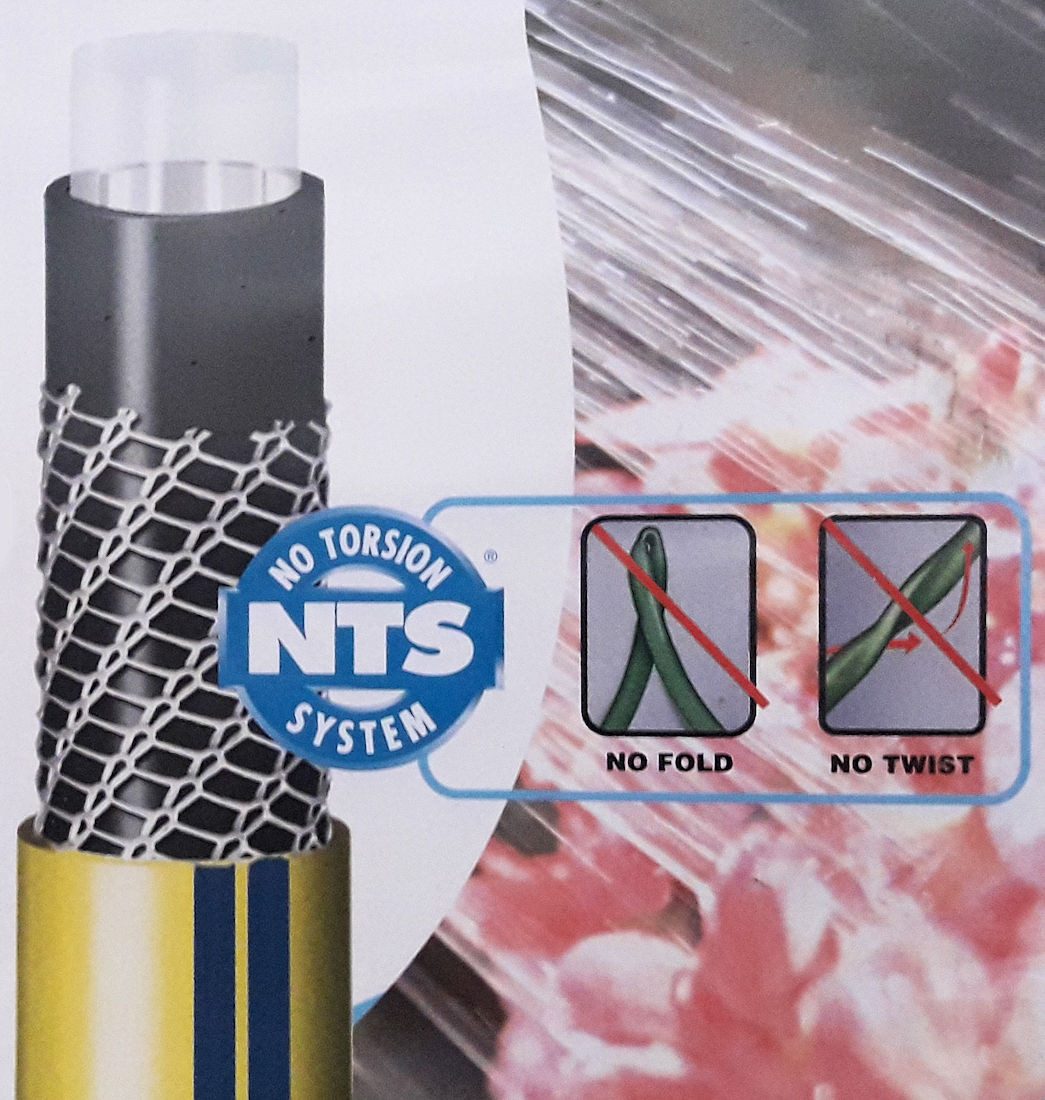 Mega Group Bewässerungsschlauch PVC-Wasserschlauch Gartenschlauch verdrehsicher und knickfest