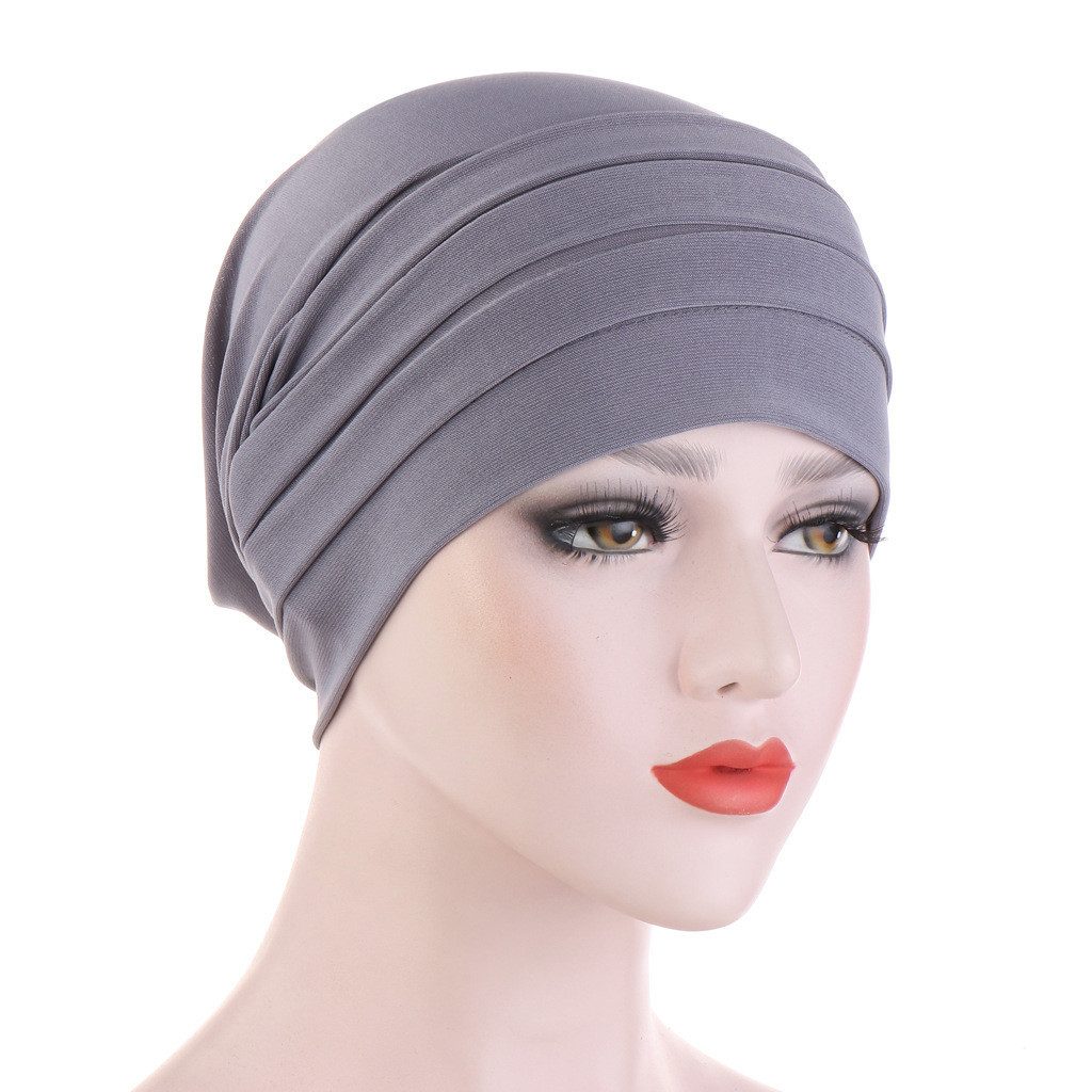 Coonoor Strickmütze Haar Wrap für Damen Weich Turban Cap Stretch Jersey Kopftuch Atmungsaktiv Leichtgewicht Turban für Frauen