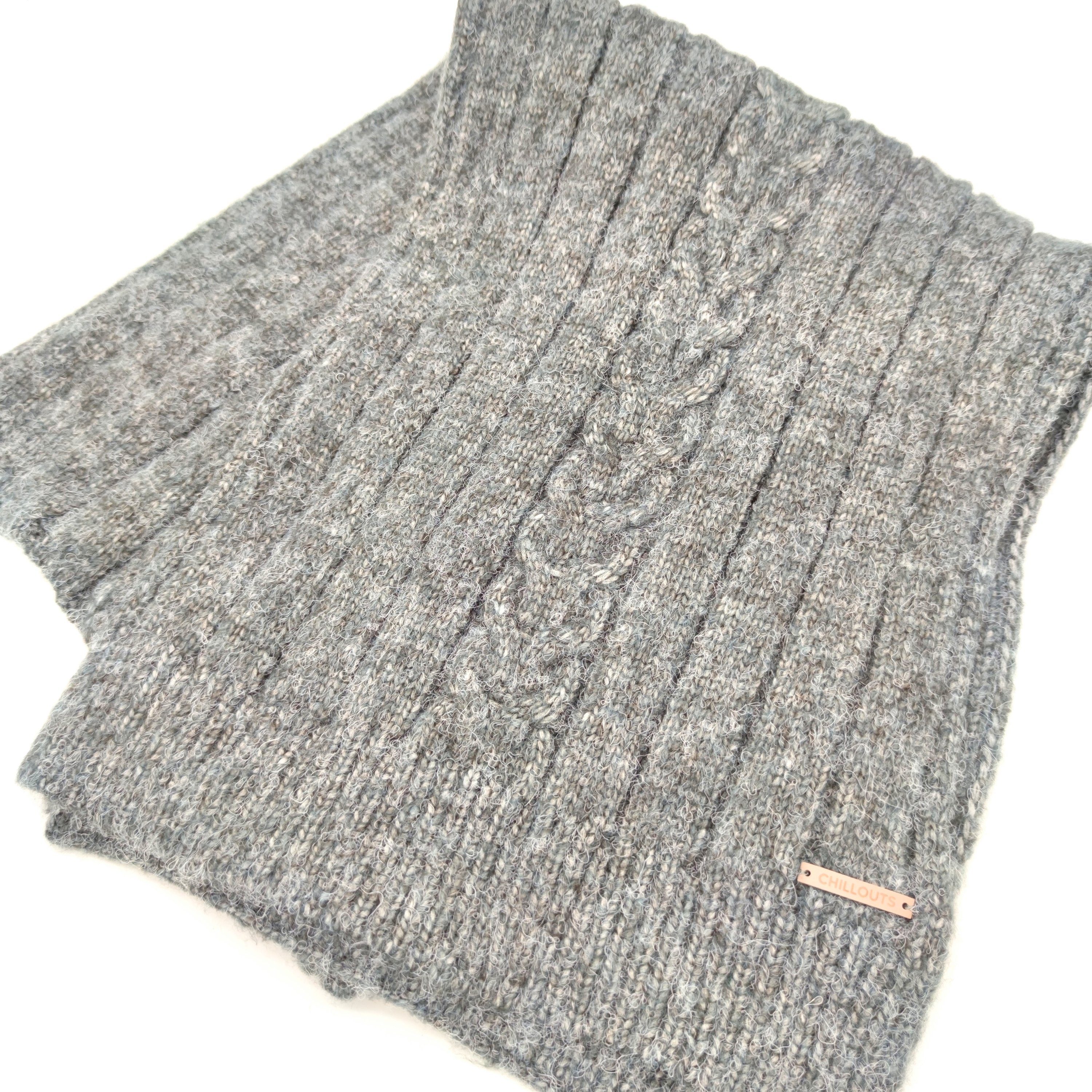 Modeschal Strickschal dark grey