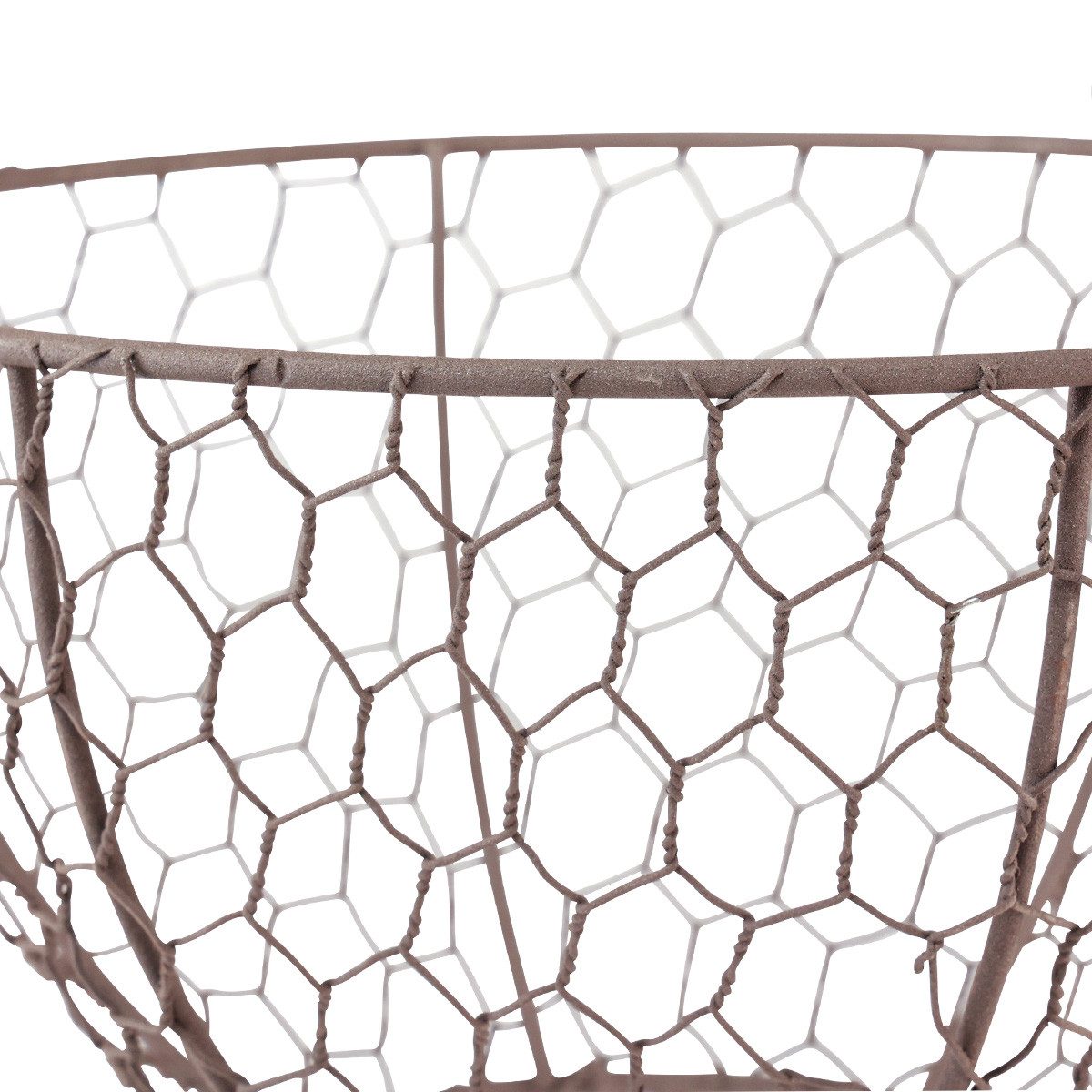 Viana Blumenampel Drahtkorb Hängekorb Metall Rost-Optik Vintage Ø21cm günstig online kaufen