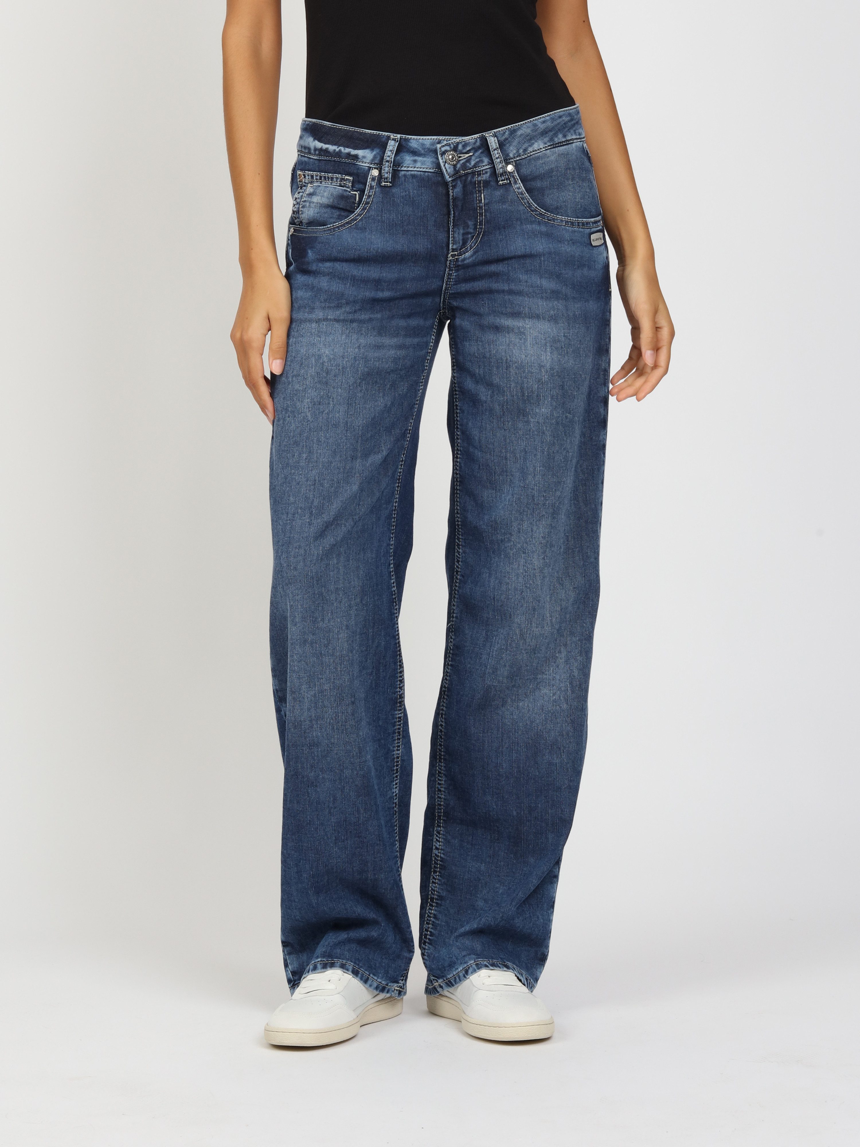 GANG Straight-Jeans 94RIVER Light Denim, Comfort Fit