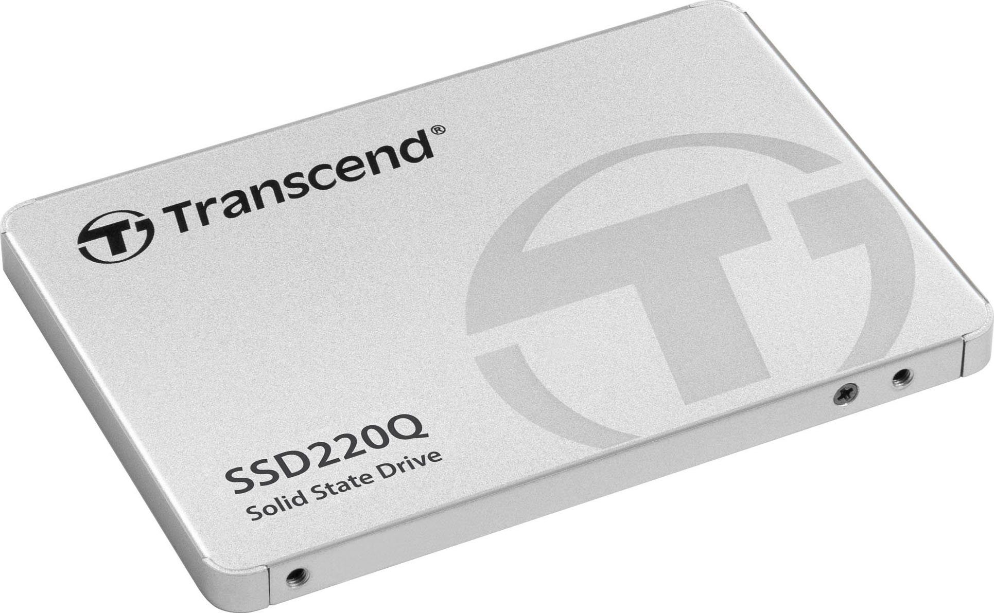 Transcend SSD220Q 2TB interne SSD (2 TB) 2,5" 550 MB/S Lesegeschwindigkeit, 500 MB/S Schreibgeschwindigkeit