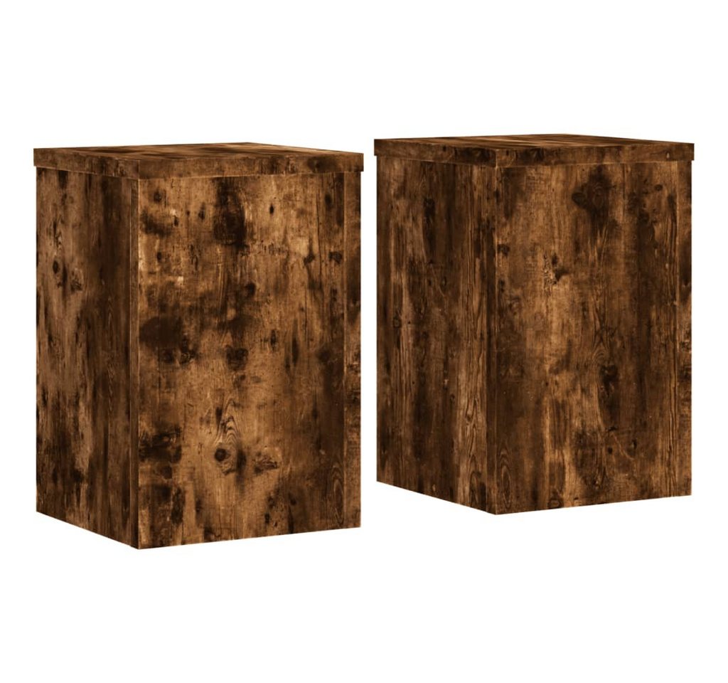 Thumbnail - vidaXL Rankhilfe, Pflanzenständer 2 Stk. Räuchereiche 25x25x35 cm Holzwerkstoff