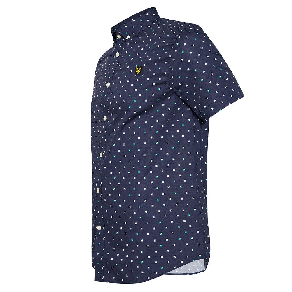 Lyle & Scott Kurzarmhemd Flag Print günstig online kaufen