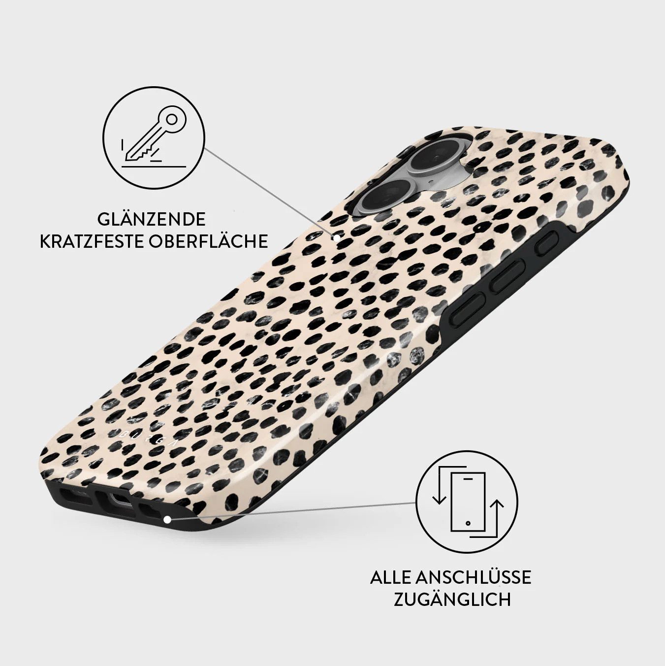 BURGA Handyhülle BURGA Tough Hülle für Apple iPhone 16 mit MagSafe kompatibel 6,1 Zoll, Hardcase Backcover Stoßfest mit MagSafe kompatibel Apple iPhone 16