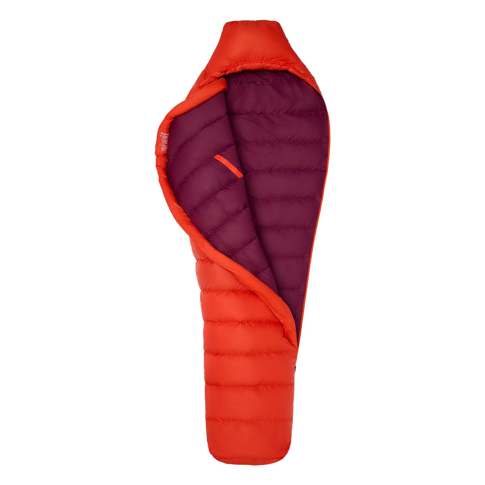 Marmot Mumienschlafsack Mad River 40 Long, mit einer Füllung aus Entendaunen und -federn