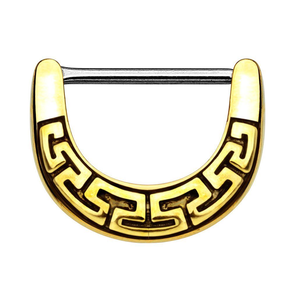 Intimpiercing Intim Piercing Clicker Ring Aztec Tribal Schild