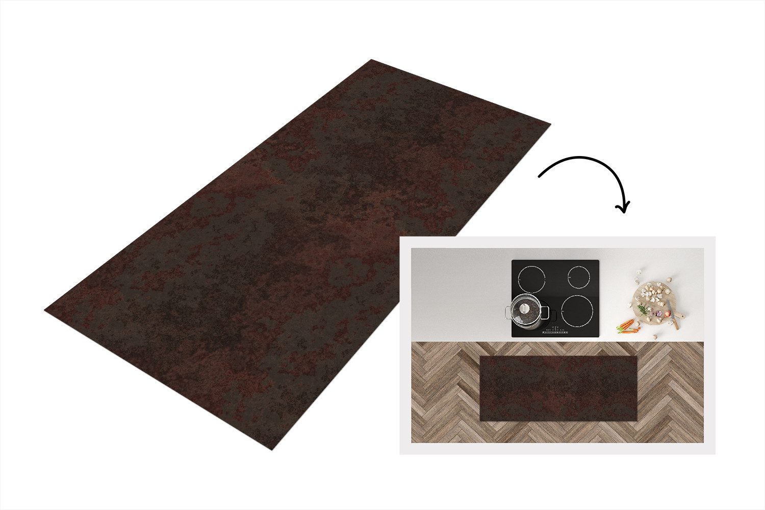 Metall - Rost - Dunkel - Braun