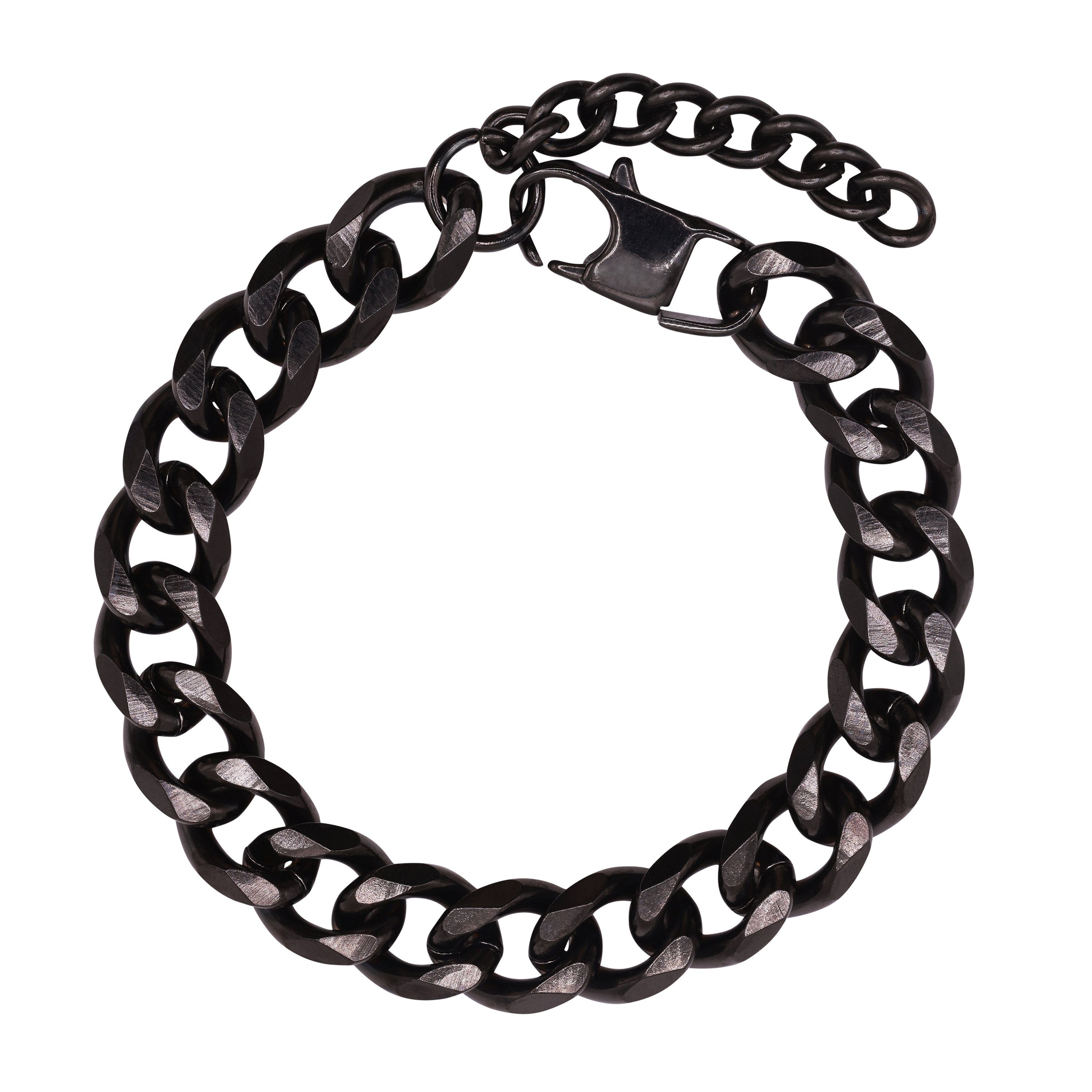 Heideman Armband Tommy schwarz farben (Armband, inkl. Geschenkverpackung), Armkette Männer
