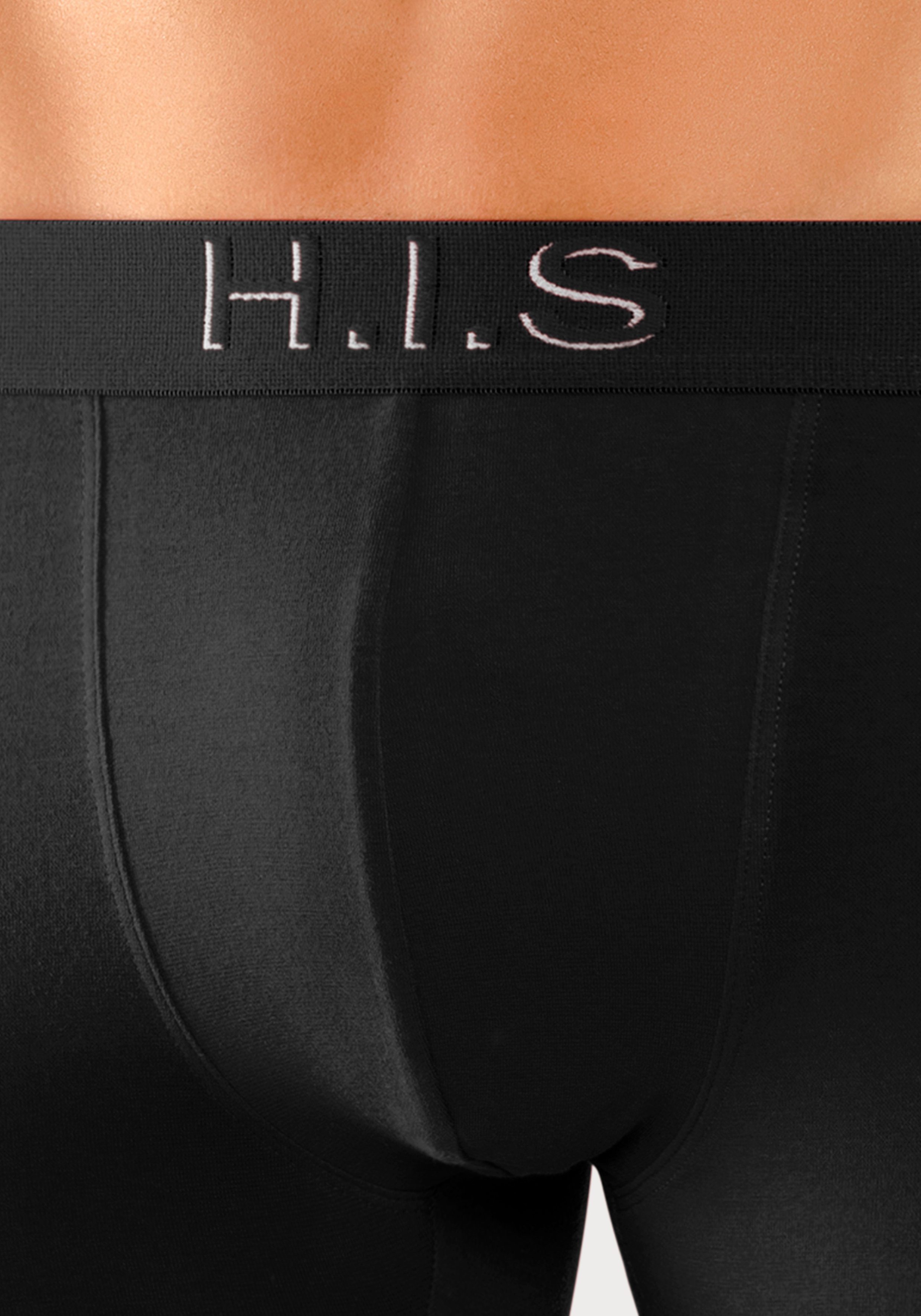 H.I.S Boxer Boxershorts für Herren (Packung, 5-St) Logo Webbund mit 3D Effekt