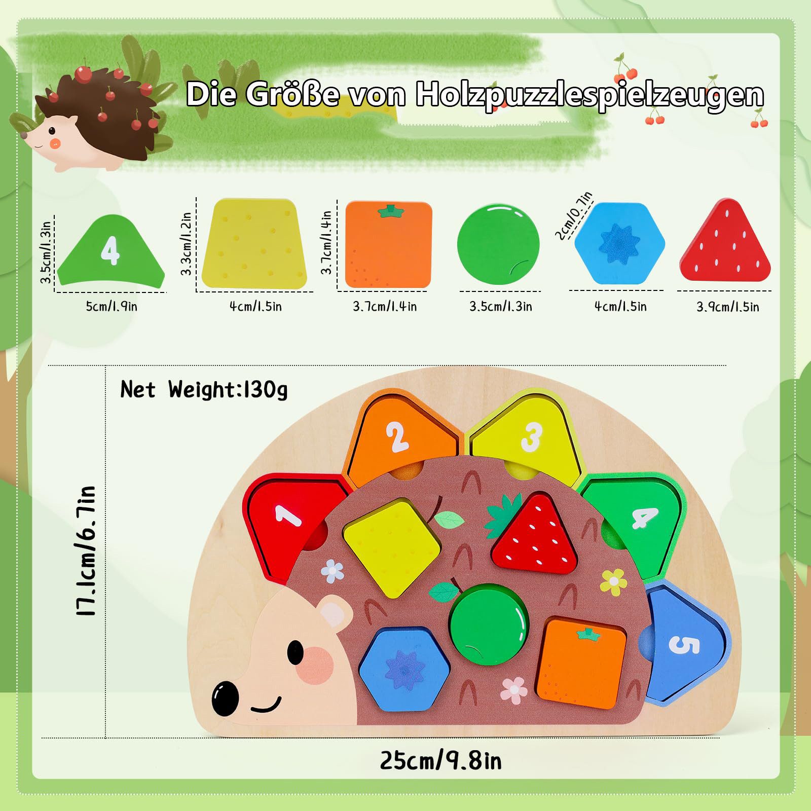 CLTYQ Lernspielzeug Kinder Holzpuzzle mit Rätsel günstig online kaufen
