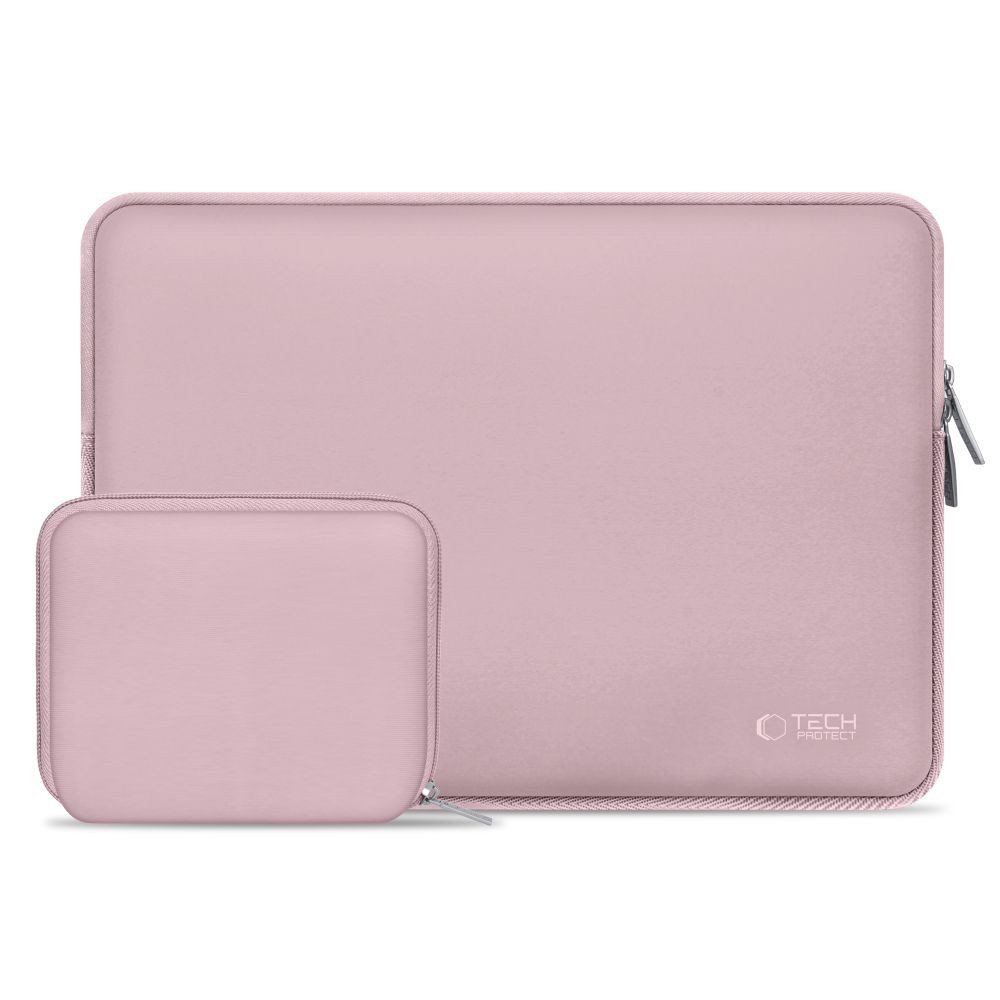 TECH PROTECT Laptoptasche Notebookhülle Schutztasche Zubehörtasche (Spar-Set, 2-tlg., 36 x 26 x 1,8 cm leicht), Neopren, dreischichtig gepolstert, Zubehörtasche
