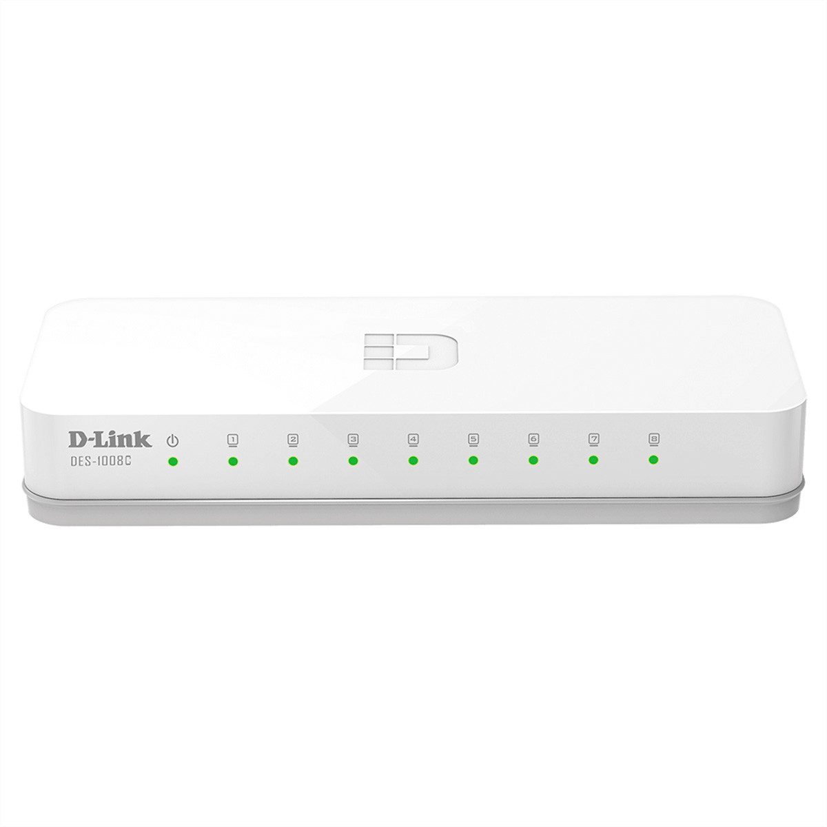D-Link DES-1008C/E 8-Port Switch Fast Ethernet Netzwerk-Switch