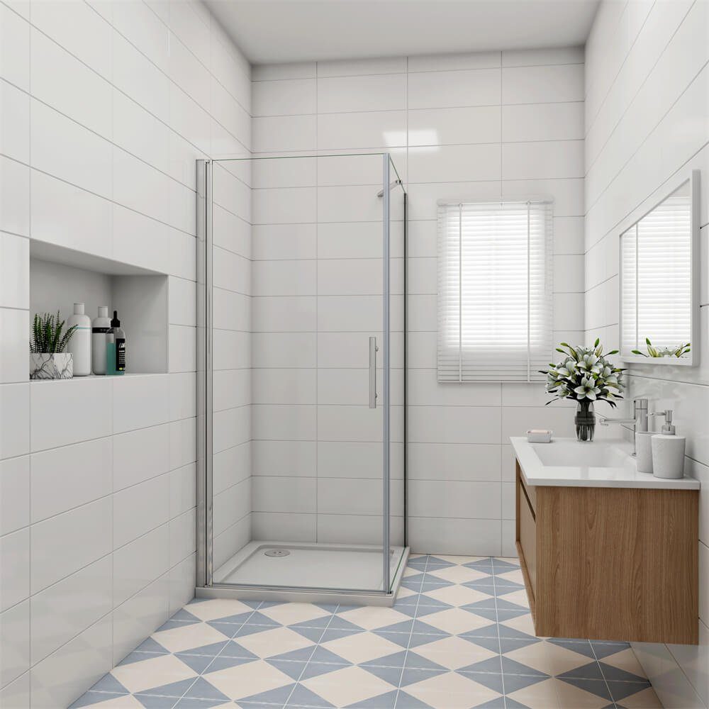 duschspa Eckdusche ESG Drehtür mit Seitenwand Eckdusche Duschkabine Duschab günstig online kaufen