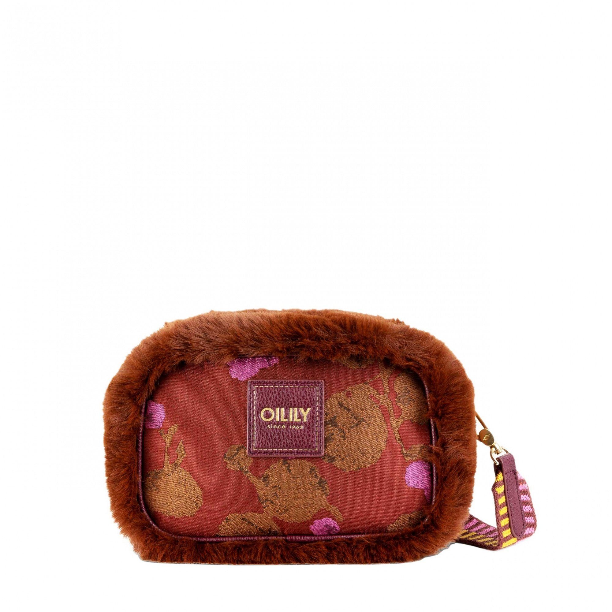 Oilily Schultertasche Xion Shoulder Bag Jacquard Jolene Decadent Chocolate Decadent