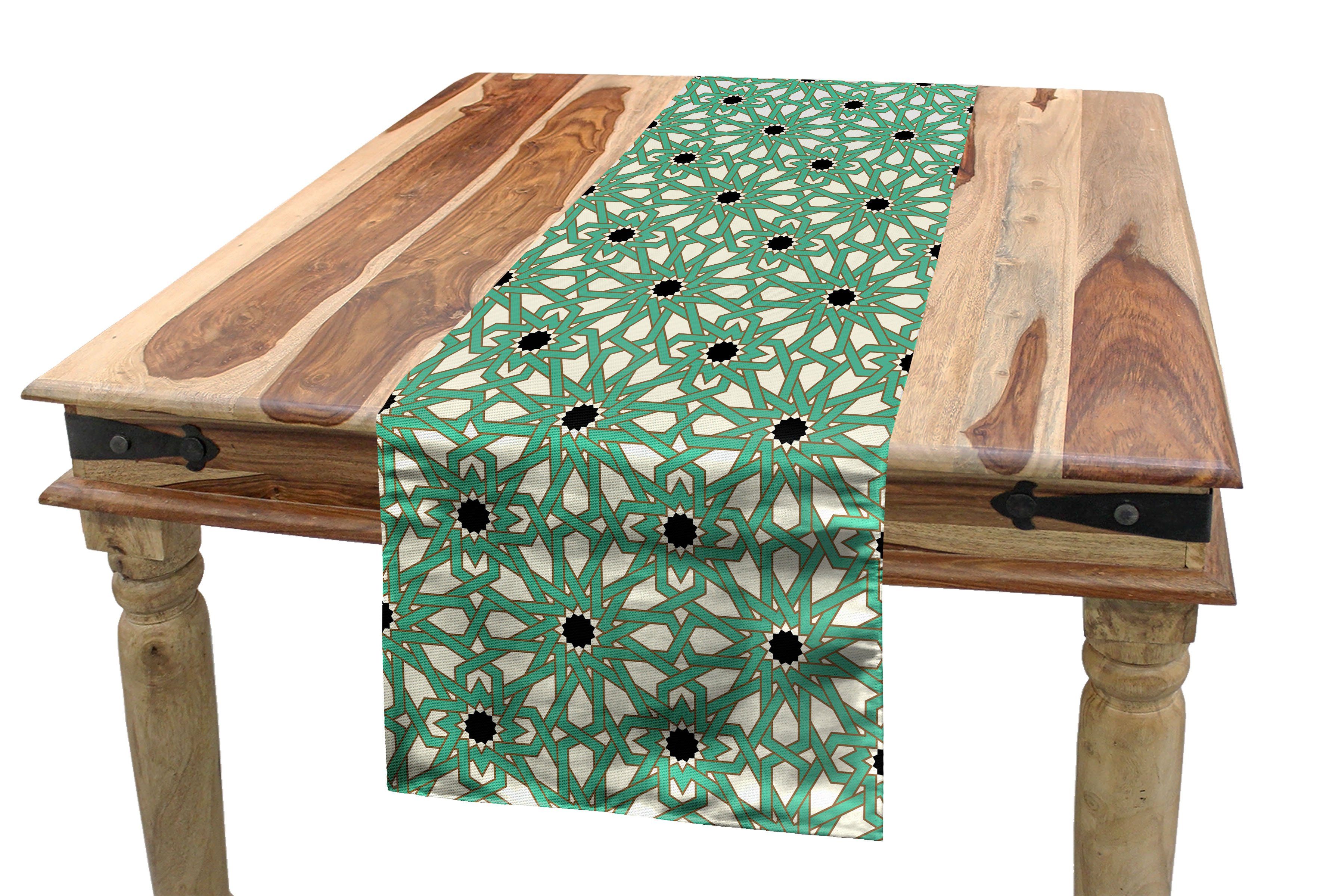 Abakuhaus Tischläufer Esszimmer Küche Rechteckiger Dekorativer Tischläufer, marokkanisch North Stars | Tischläufer