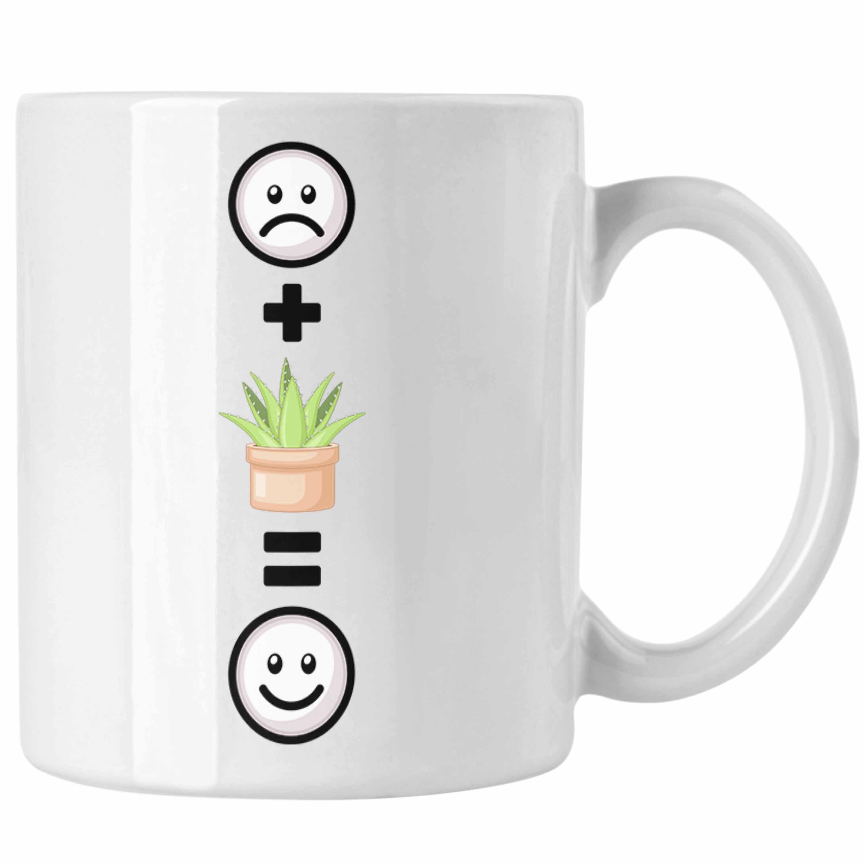 Trendation Tasse Kaktus Geschenkidee für Kaktus-Liebhaber :(K Tasse Weiss Lustige Geschenk