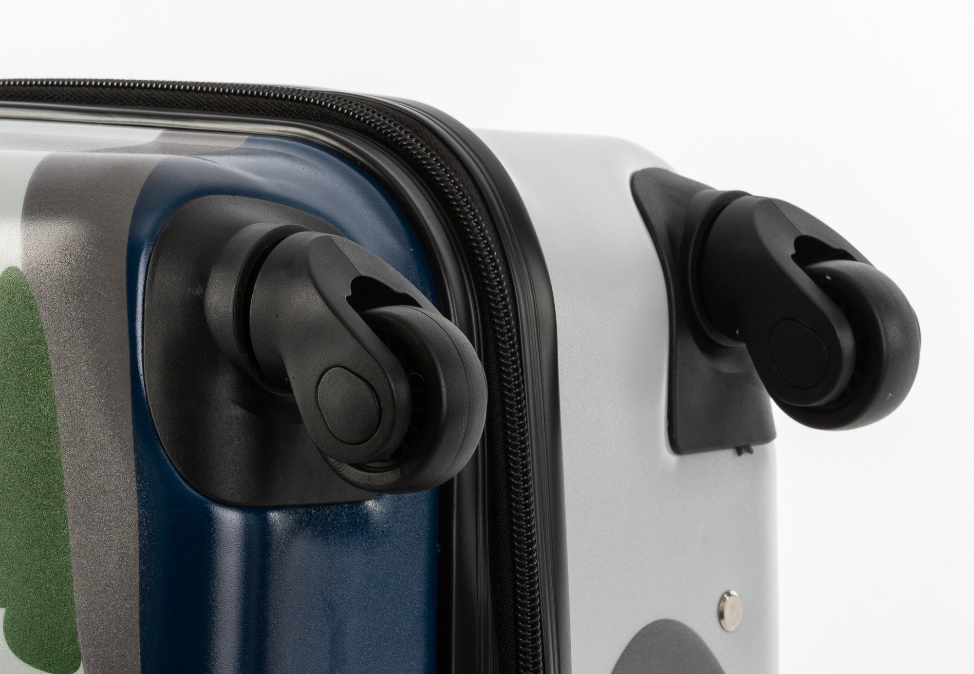 Travelhouse Kinderkoffer Happy Children - Bordkoffer Kabinenkoffer 27L, 4 Rollen, Glänzende Polycarbonat Oberfläche