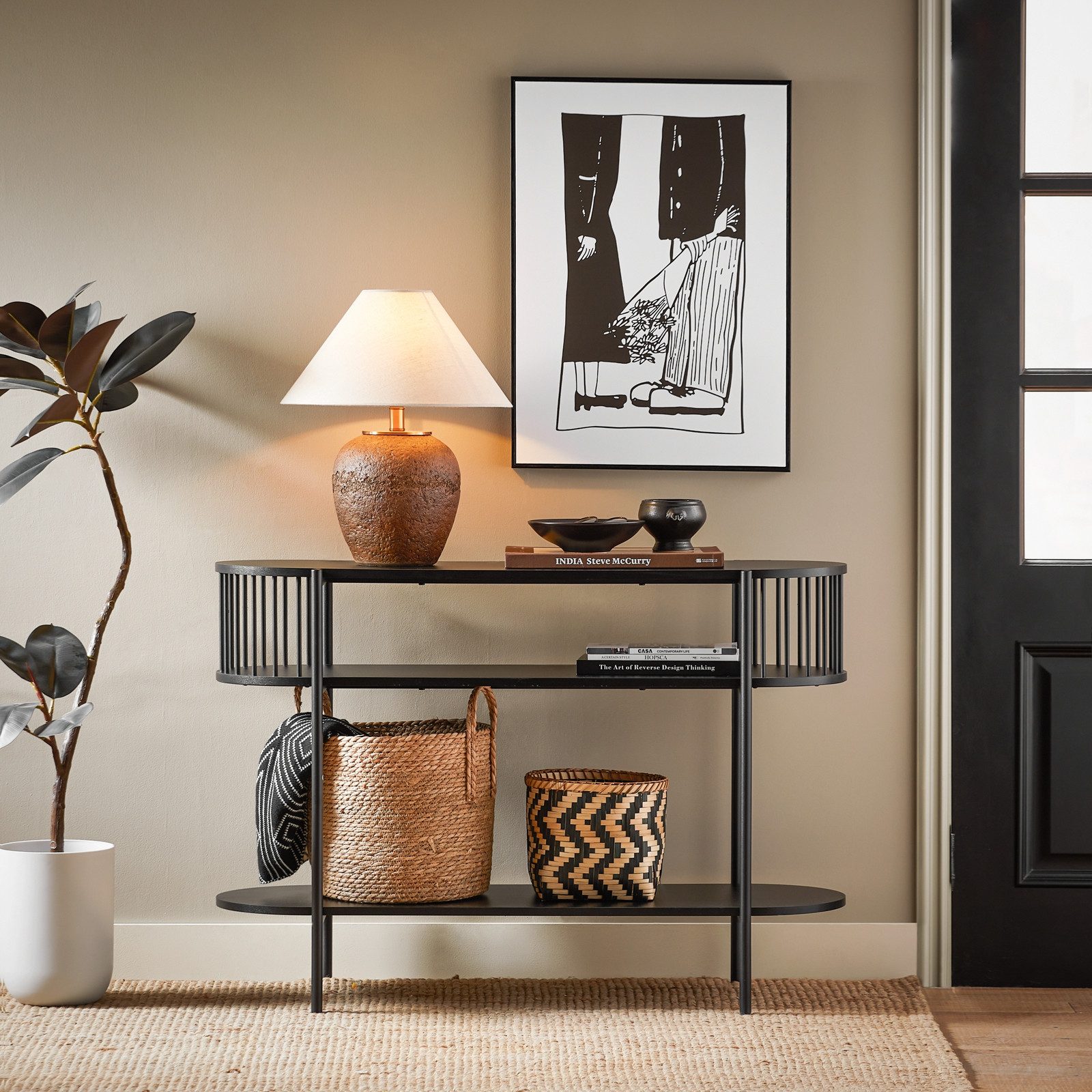 SoBuy Konsolentisch DE-FSB90, Flurtisch Sideboard schmal günstig online kaufen
