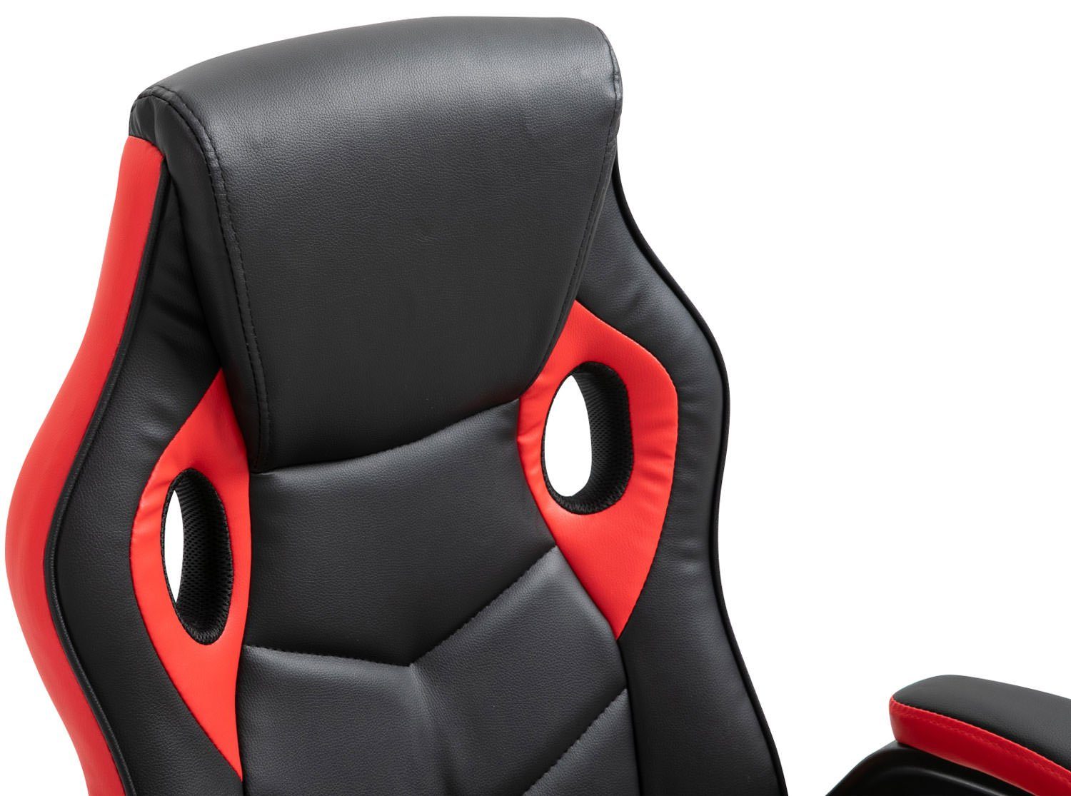 drehbar Chair schwarz/rot CLP höhenverstellbar Omis Gaming Kunstleder, und