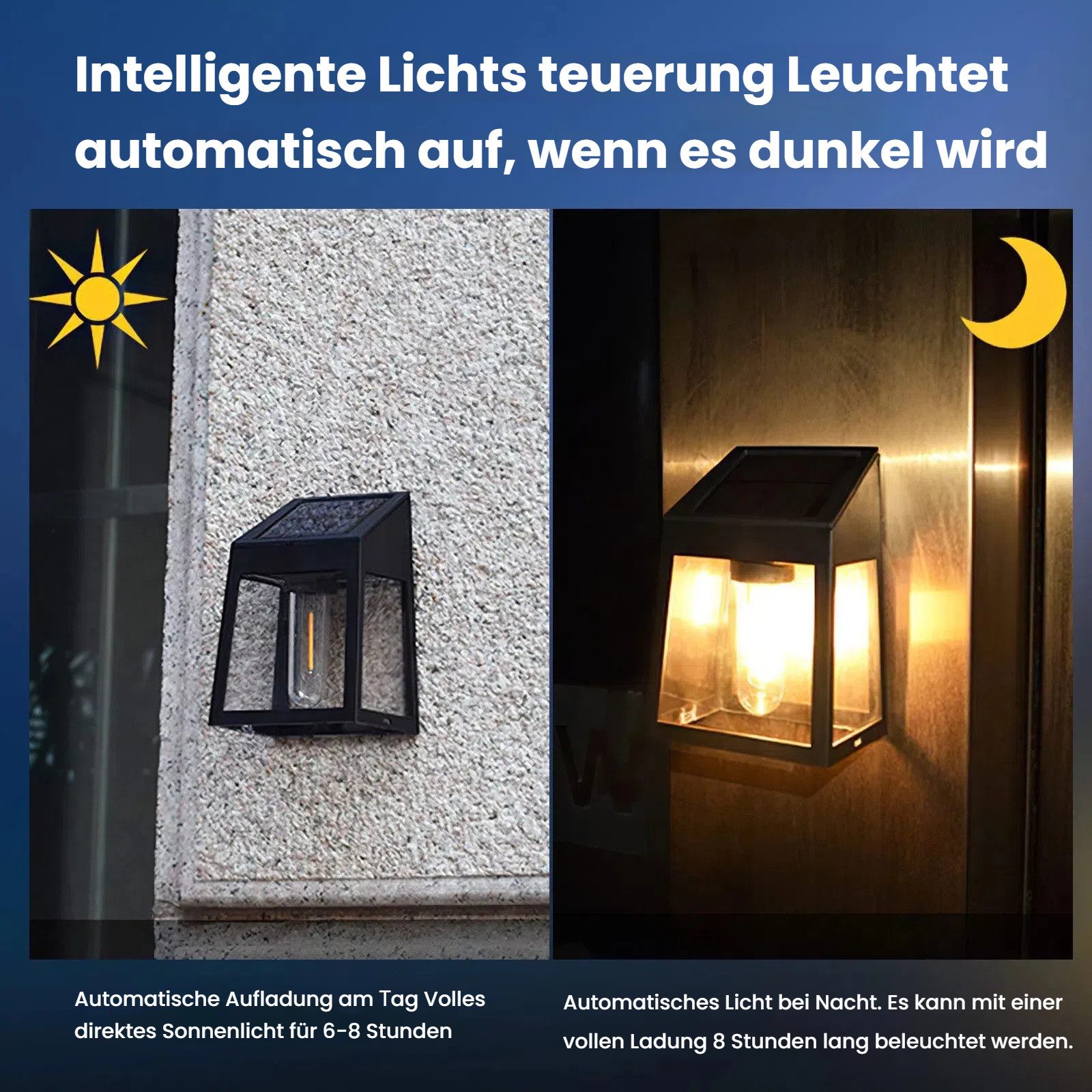 BlingBin LED Gartenleuchte 2 Stück Solarlampen günstig online kaufen