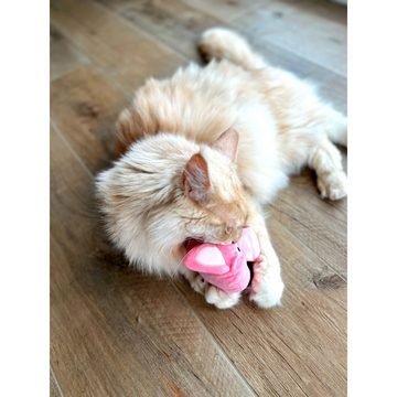 Aumüller Tierkuscheltier Katzenspielkissen mit Baldrian - Schweinchen Peggy