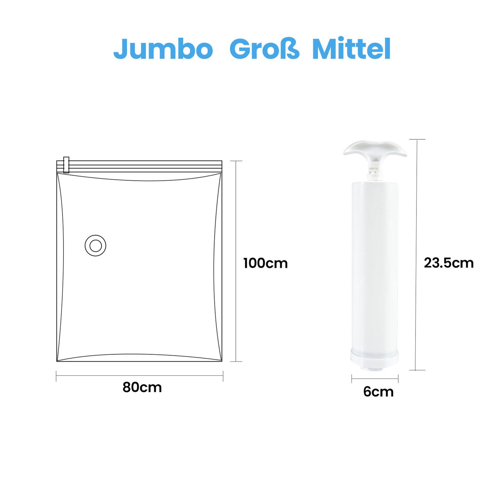 Youyijia Chalkbag Vacuum Sealer Bags for Clothes, 100 cm x 85 cm (6) günstig online kaufen