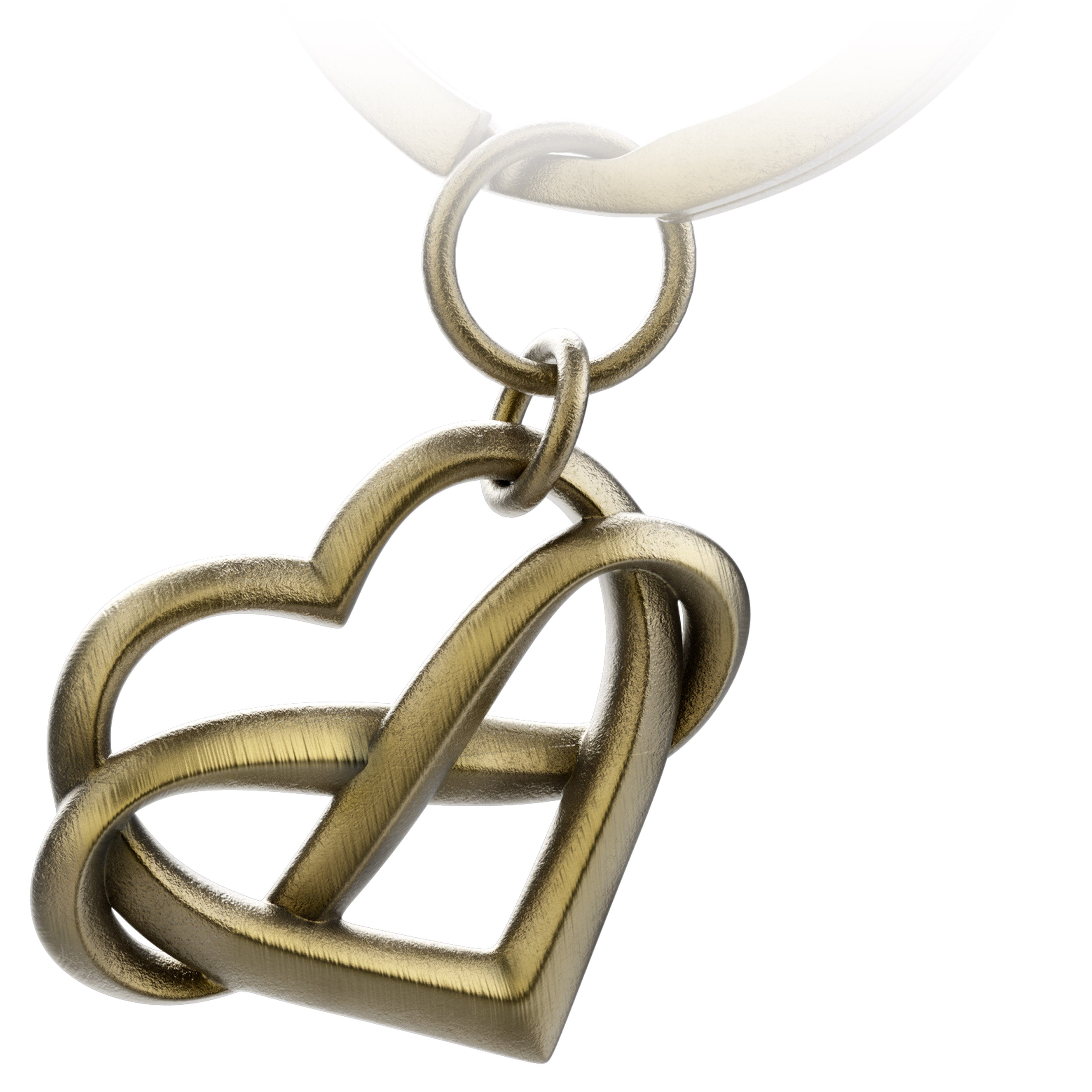FABACH Schlüsselanhänger Herz Geschenk Antique Liebe mit Unendlichkeitszeichen Bronze – „Infinite Love“