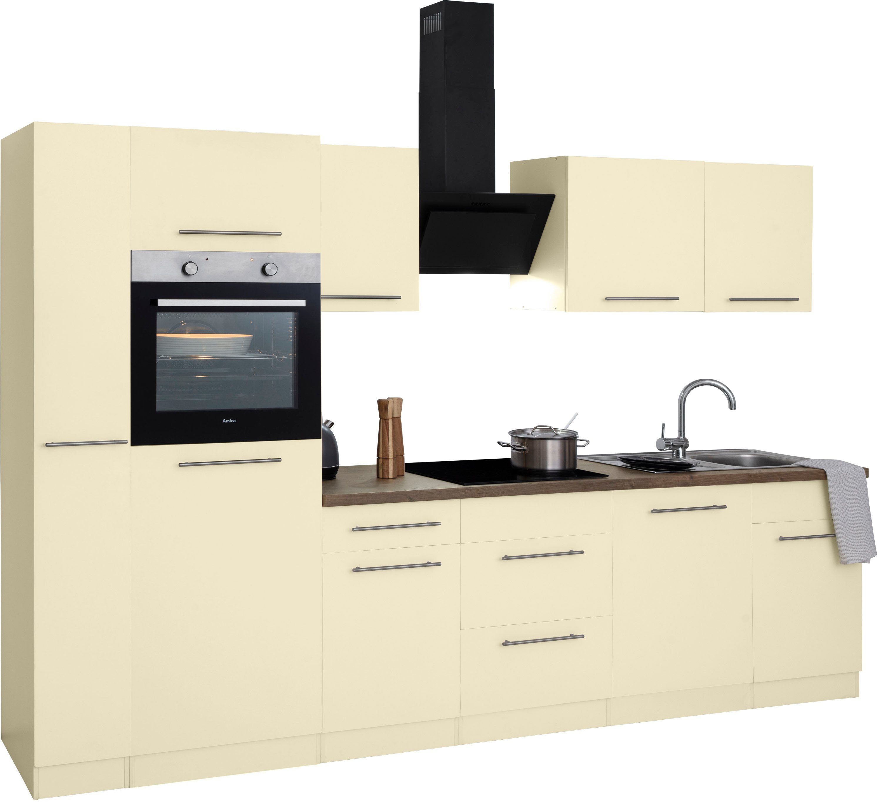wiho Кухни Кухниzeile Unna, mit E-Geräten, Breite 310 cm