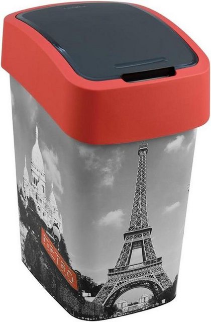 Proregal Mülleimer “Abfallbehälter mit Schwing-/Klappdeckel, Paris, 25 Liter Fassungsver”