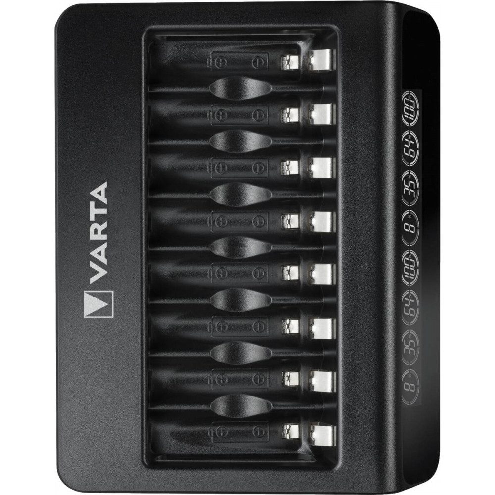 VARTA Varta LCD Multi Charger+ Tisch-Ladegerät Akku-Ladestation (Tisch-Ladegerät, Tisch-Ladegerät, Lädt Micro, Mignon, 9V Akkus)