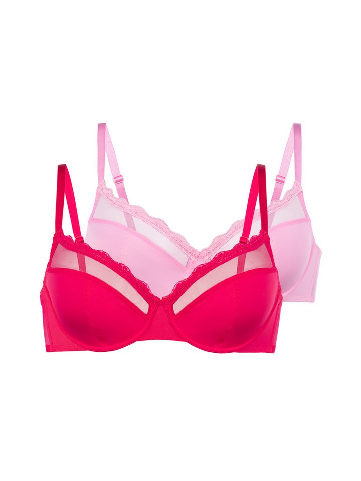 Dorina Bügel-BH Jana (2er Pack) Spitzen-Details