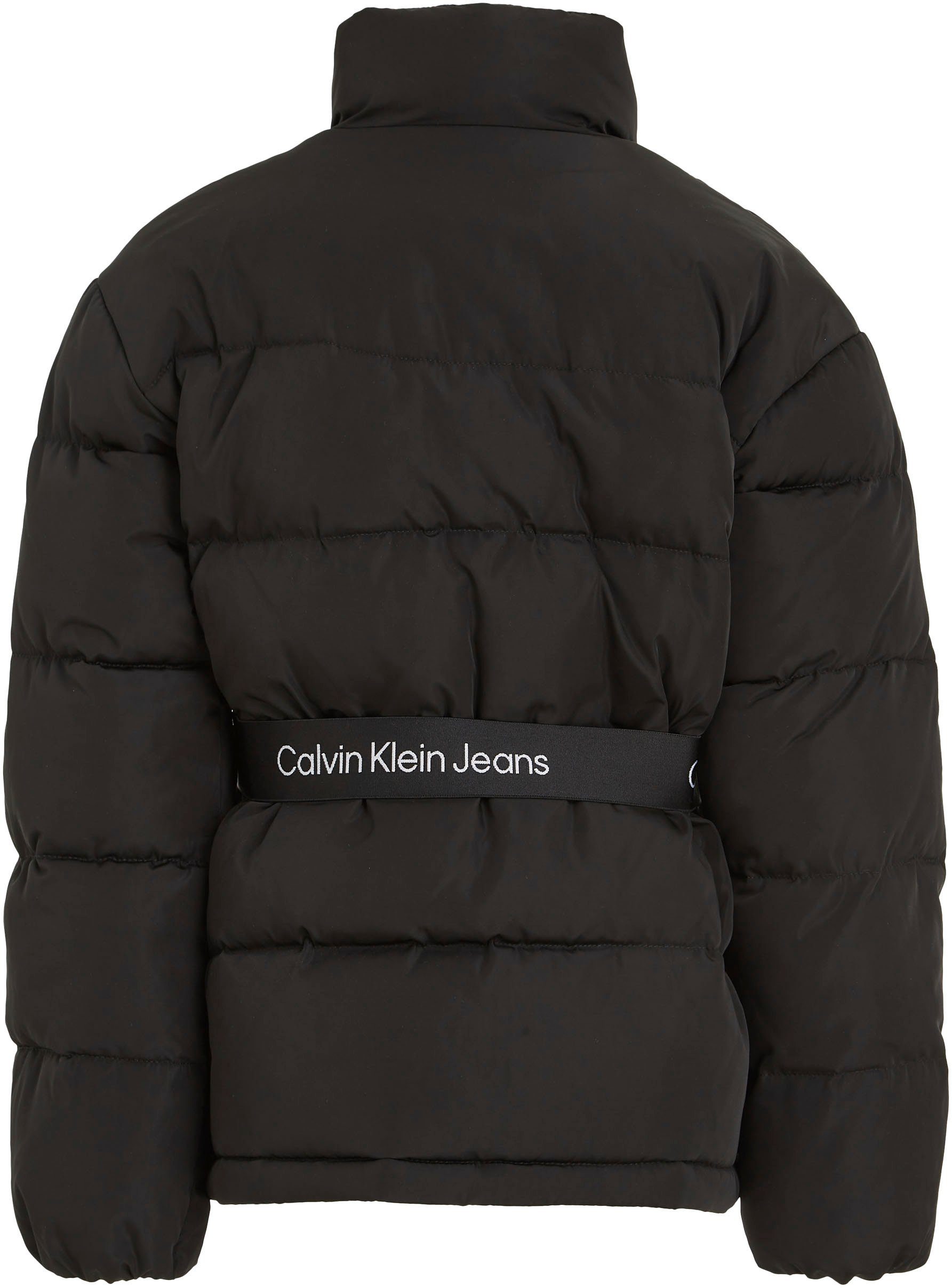 Jeans LOGO TAPE BELT Winterjacke Klein Calvin Black JACKET Ck