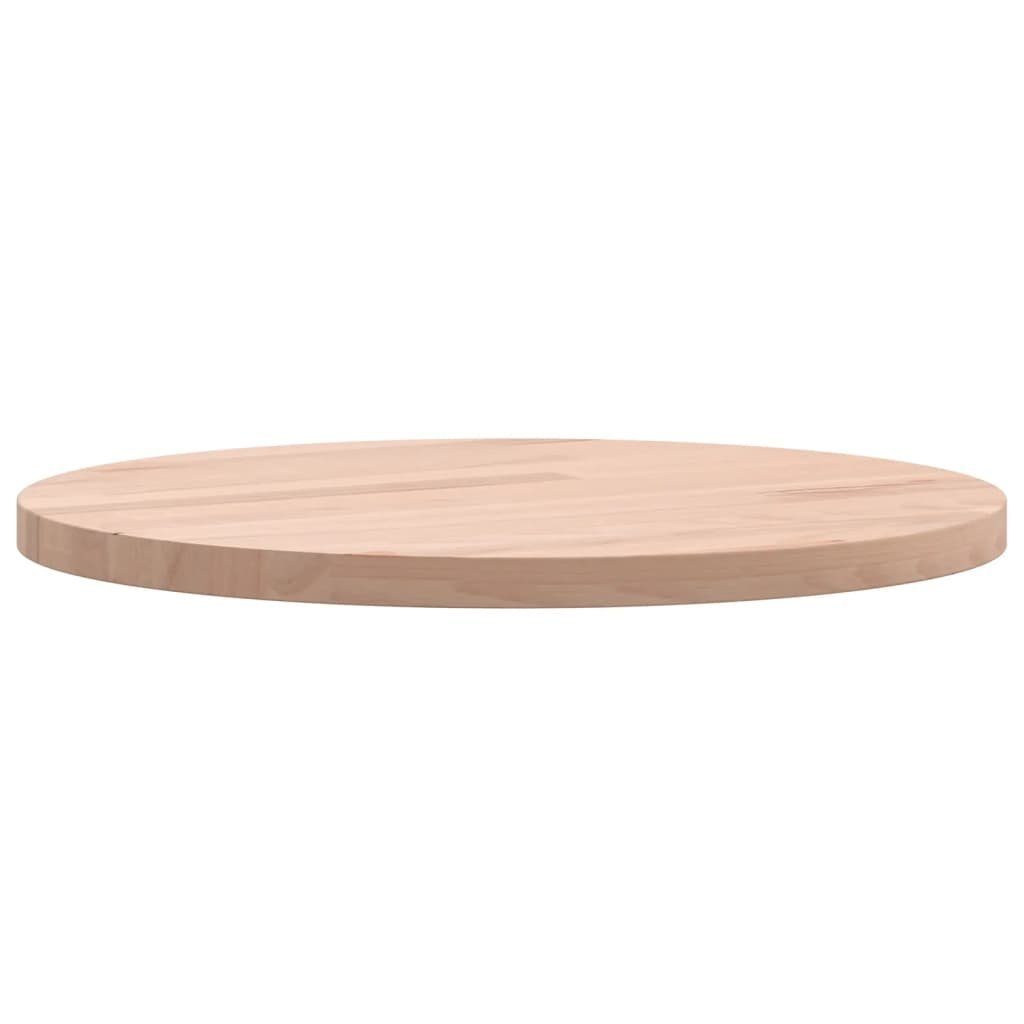 furnicato Tischplatte Ø30x1,5 cm Rund Buche Massivholz