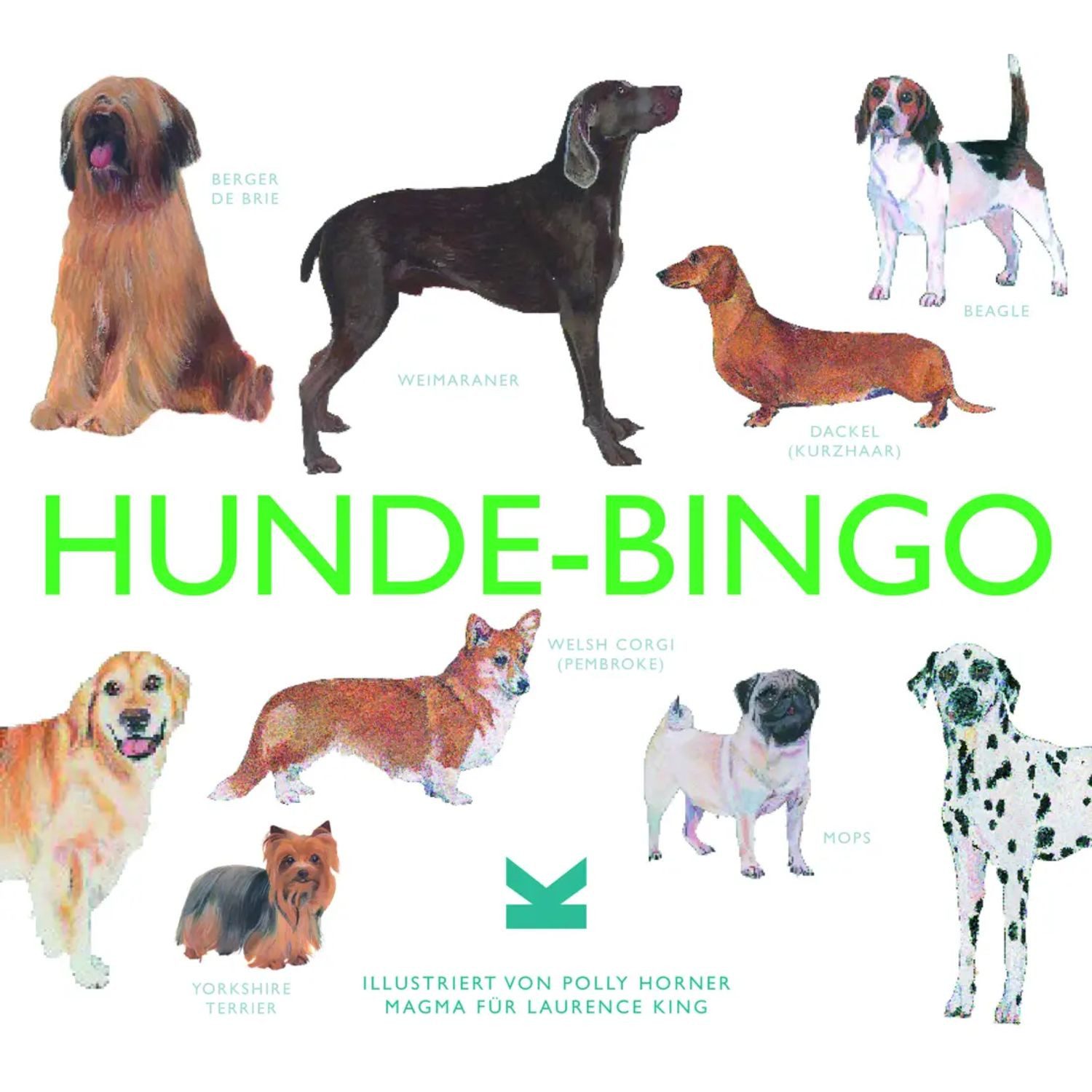 Laurence King Spiel Hunde-Bingo