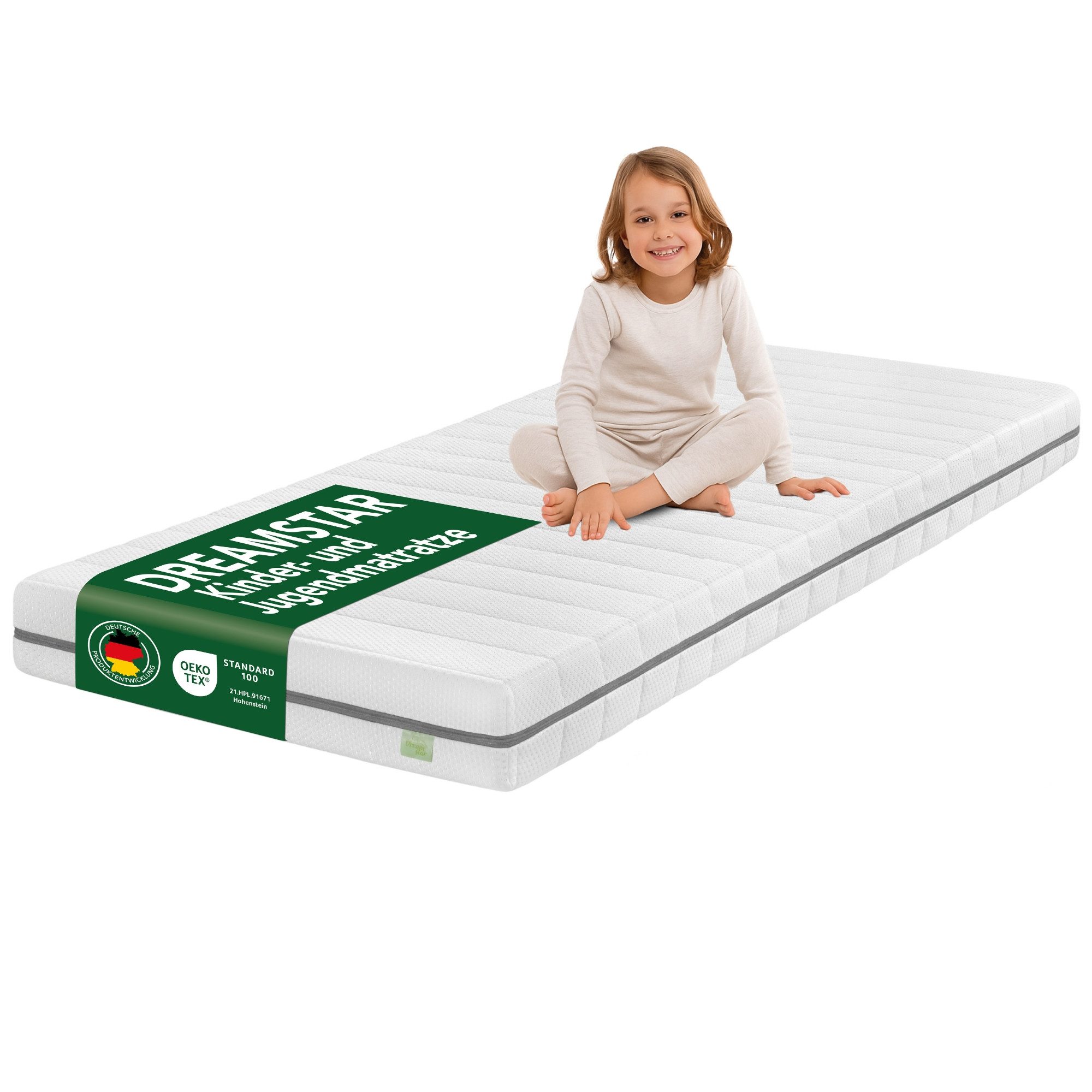 Jugendmatratze Ergo Junior Kindermatratze, 90x200, 120x200 & 140x200 cm, Dr günstig online kaufen