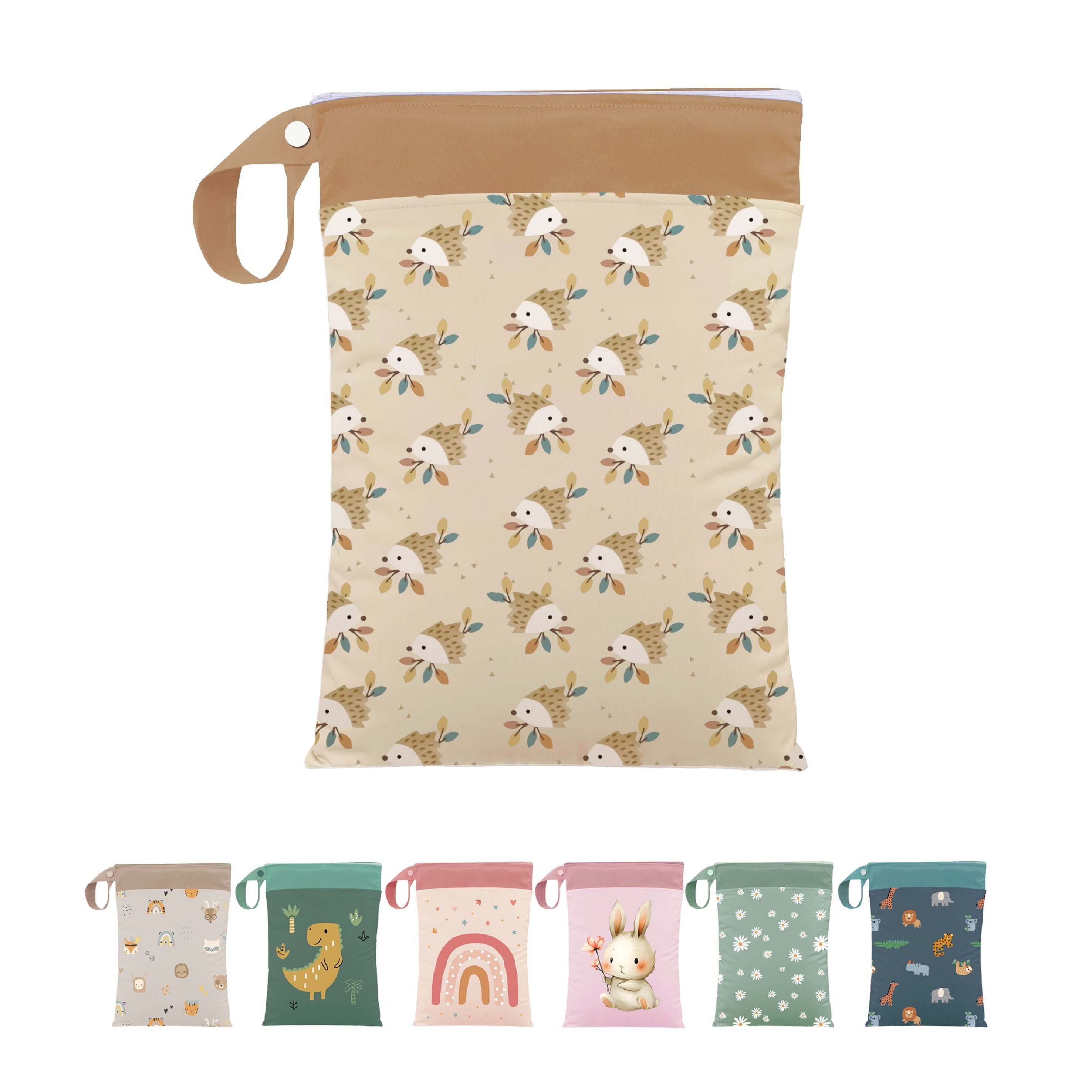 Artee Wickeltasche Nasstasche für Wechselwäsche Kita, Kindergarten, Strand, 1 Stück