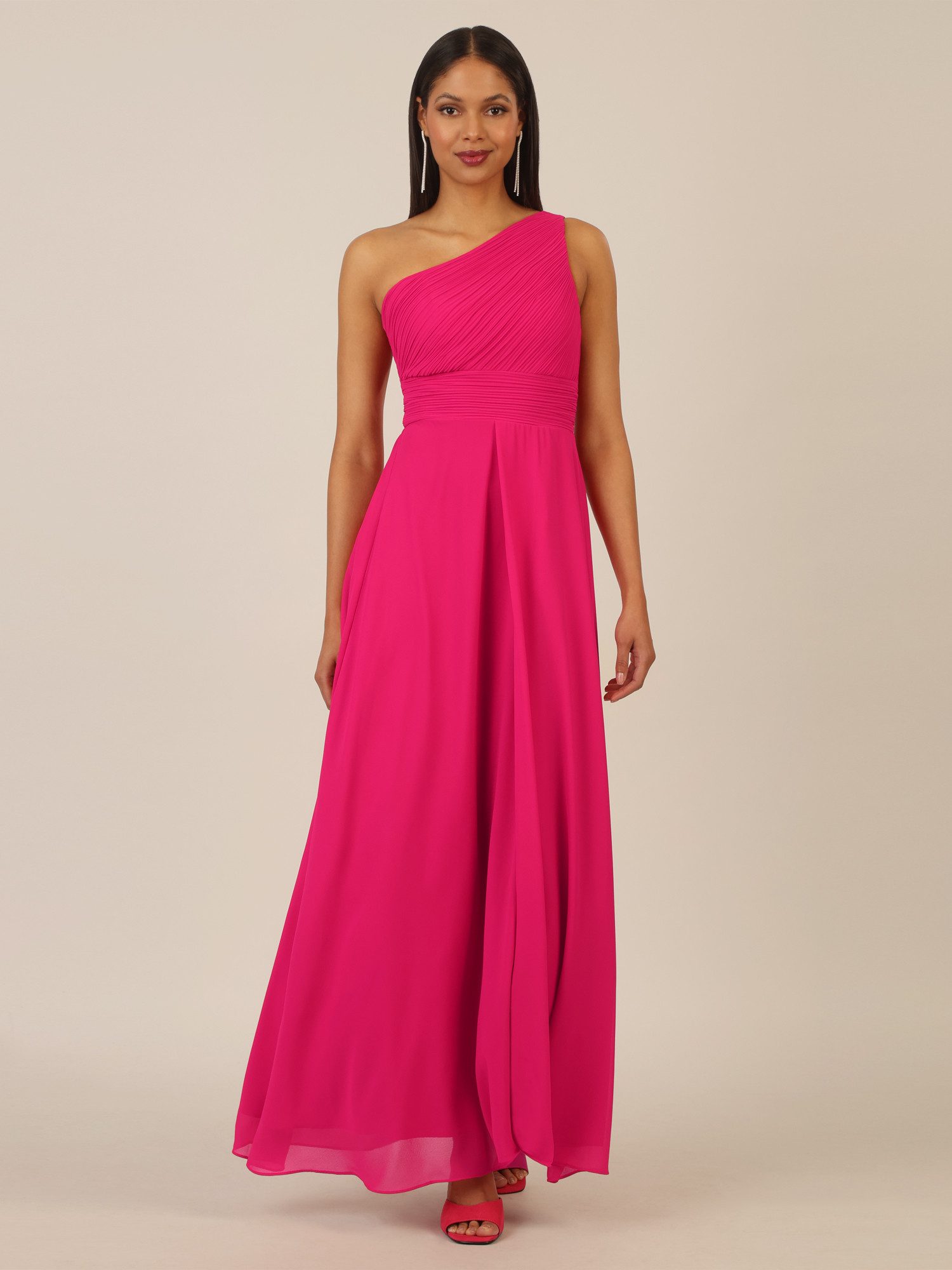 Apart Abendkleid mit Plissee- Drapierung vorne günstig online kaufen