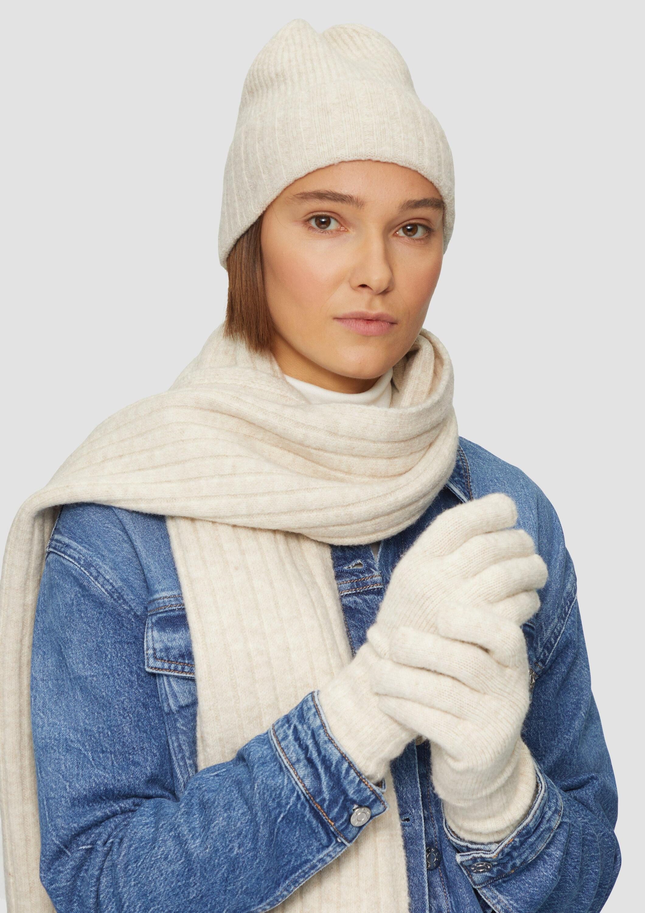 s.Oliver Strickhandschuhe Handschuhe Strickhandschuhe aus Wollmix günstig online kaufen