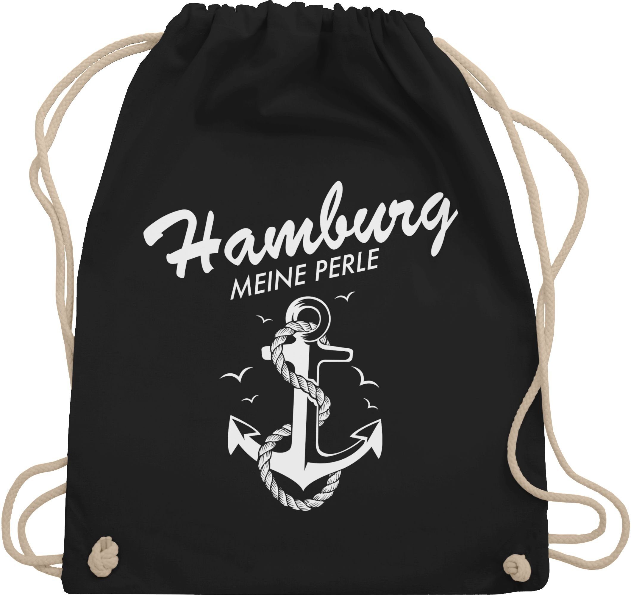 Shirtracer Turnbeutel Hamburg - meine Perle, Stadt und City Outfit