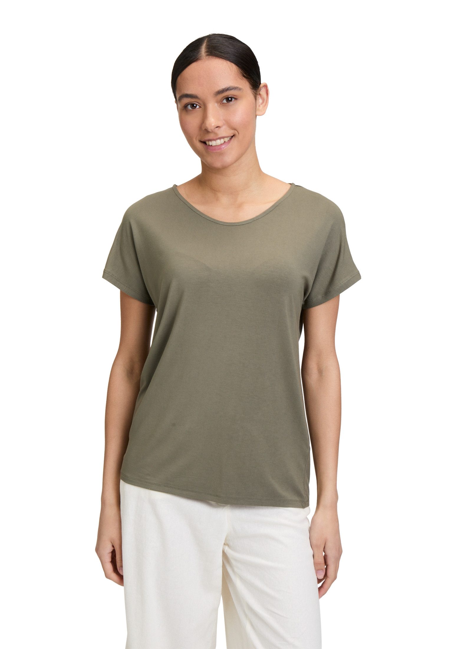 Kurzarmshirt Betty Barclay Casual-Shirt mit V-Ausschnitt