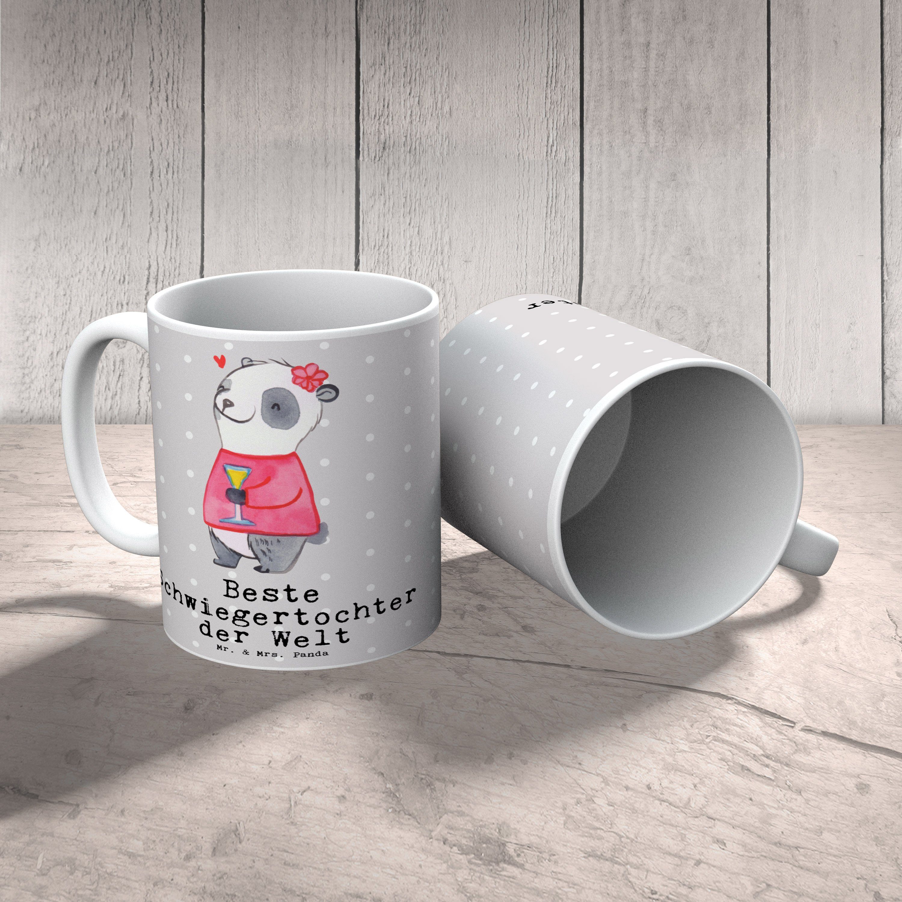 Mr. & Mrs. - Panda Pastell Büro, Tasse Beste der Grau Geschenk, - Panda Schwiegertochter Welt Keramik
