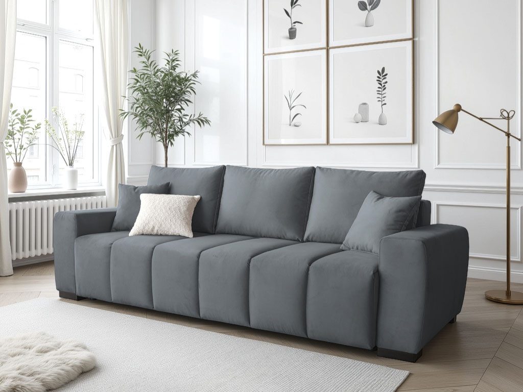 Home affaire Schlafsofa Bello, mit Bettfunktion, Bettkasten, Frei im Raum stellbar, Federkern