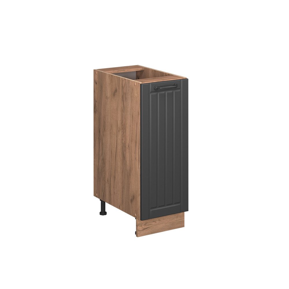 Vicco Apothekerschrank Fame-Line, Dunkelgrau/Goldkraft Eiche, 30 günstig online kaufen