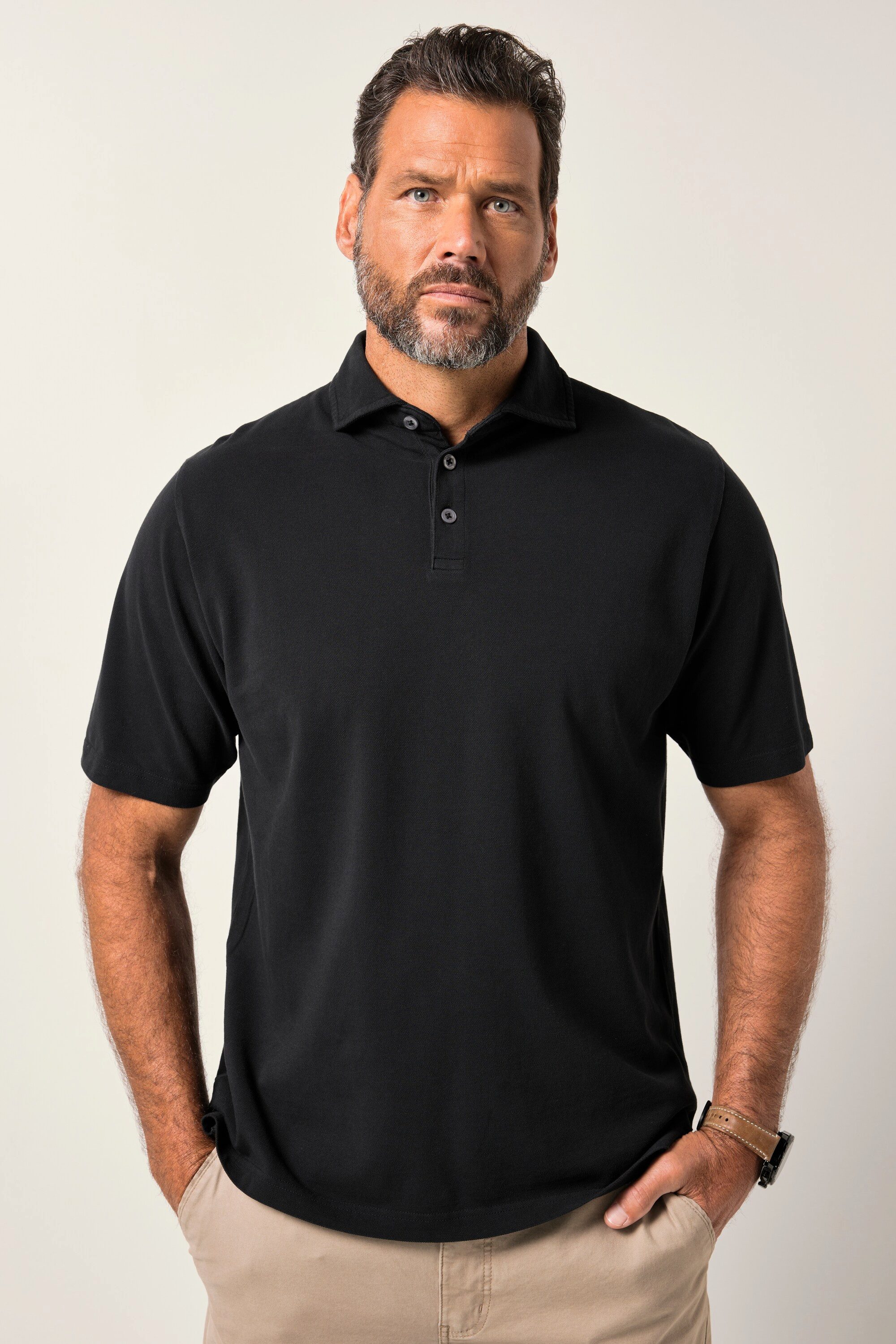 JP1880 Poloshirt JP1880 Poloshirt Halbarm Piqué Haikragen bis 8 XL günstig online kaufen