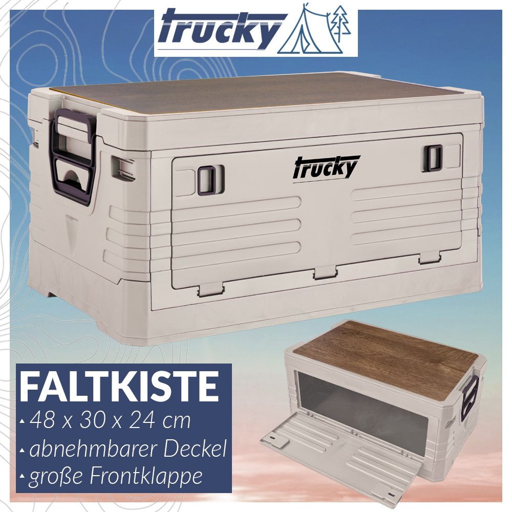 Trucky Faltbox Storage Box Camping Klappbox Klappkiste faltbar Beige Auswahl