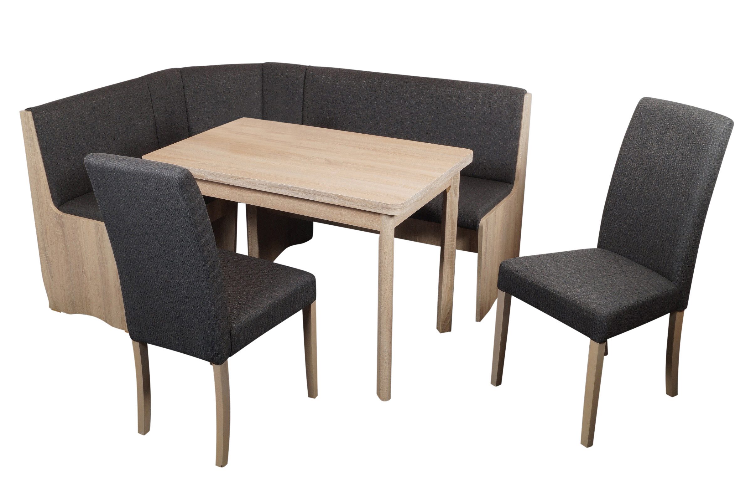 Stolebaenk Eckbankgruppe Duisburg PEDUSOARTEMIS, (Eckbankgruppe, Eckbank mit 2 Stühle und einem Tisch)