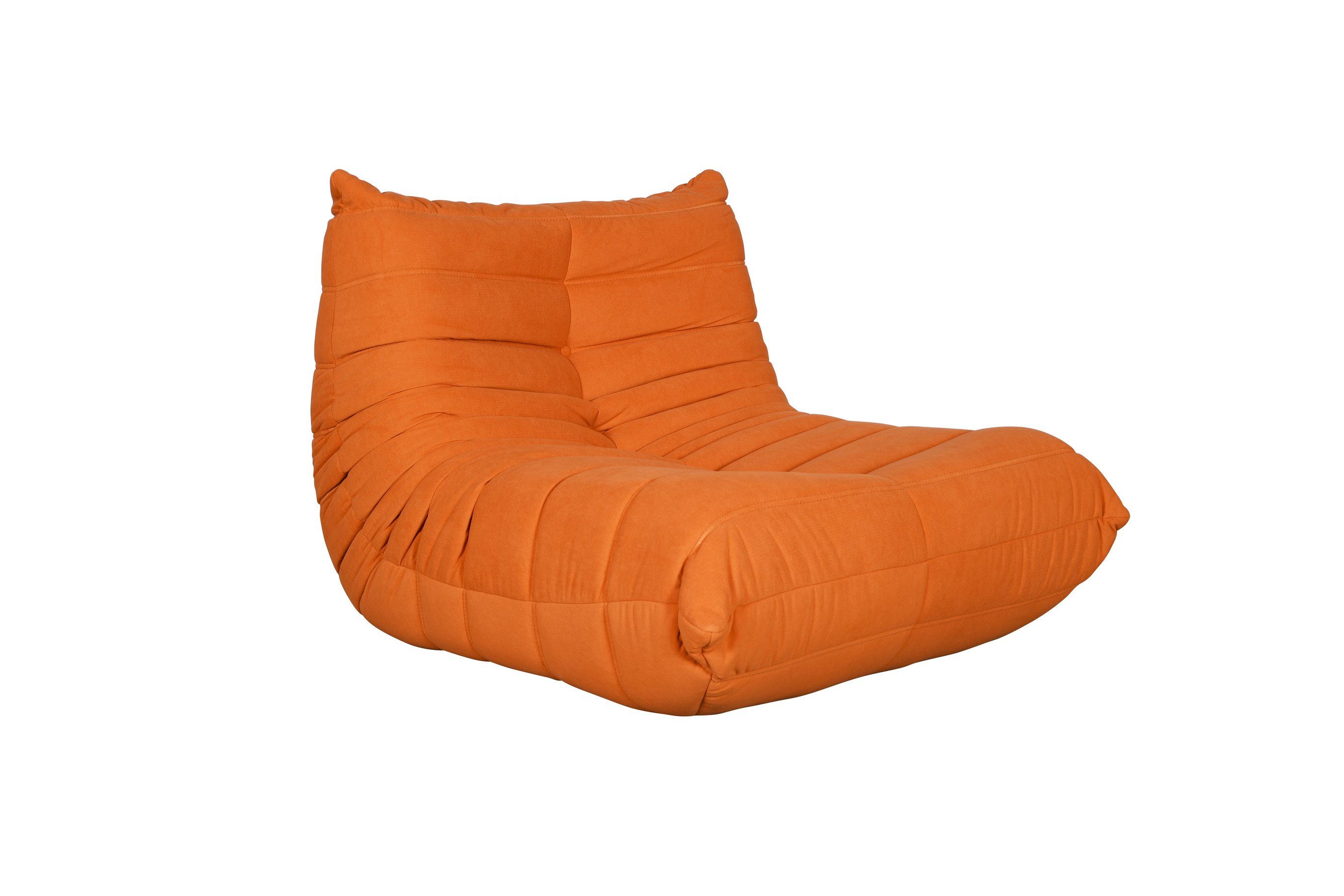 Livin Hill Кресла Nua, Schlichte Form, horizontale Nähte, leuchtend orange